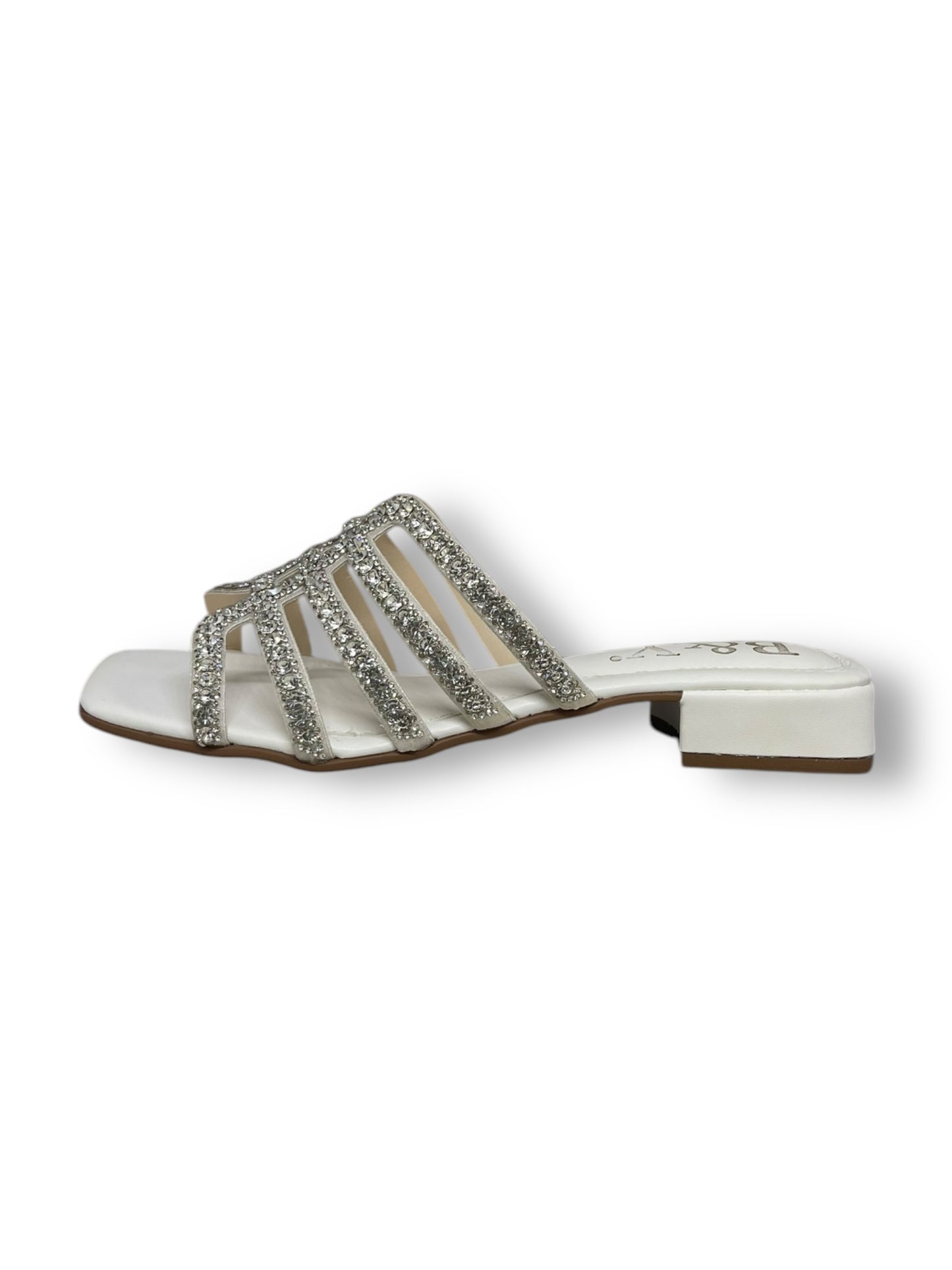 Tamanco 1216 Branco Salto Bloco 3 cm
