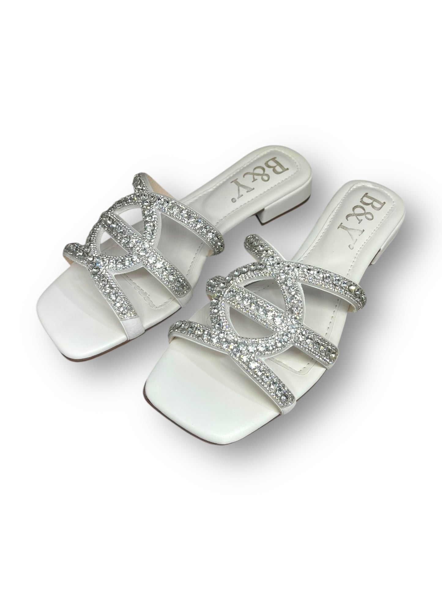 Tamanco 1217 Branco Salto Bloco 3 cm