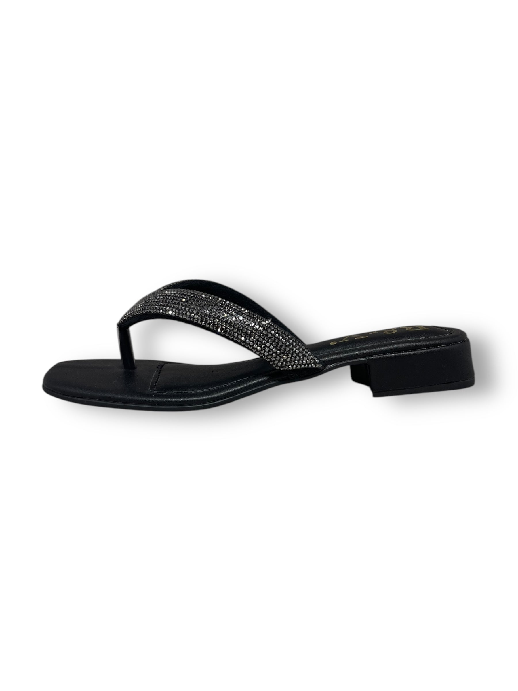 Chinelo 1222 Preto Salto Baixo