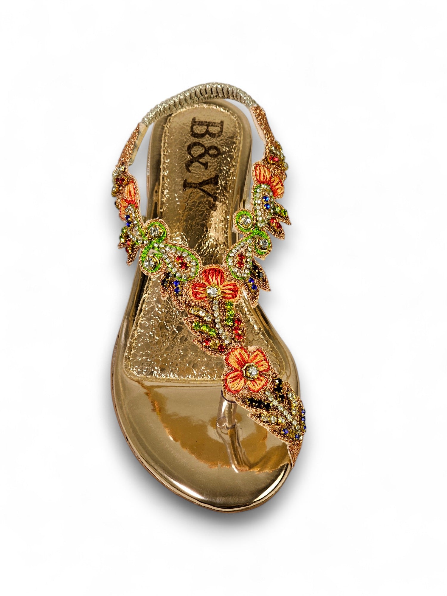 Sandália 9390 Bronze Com Salto Bloco