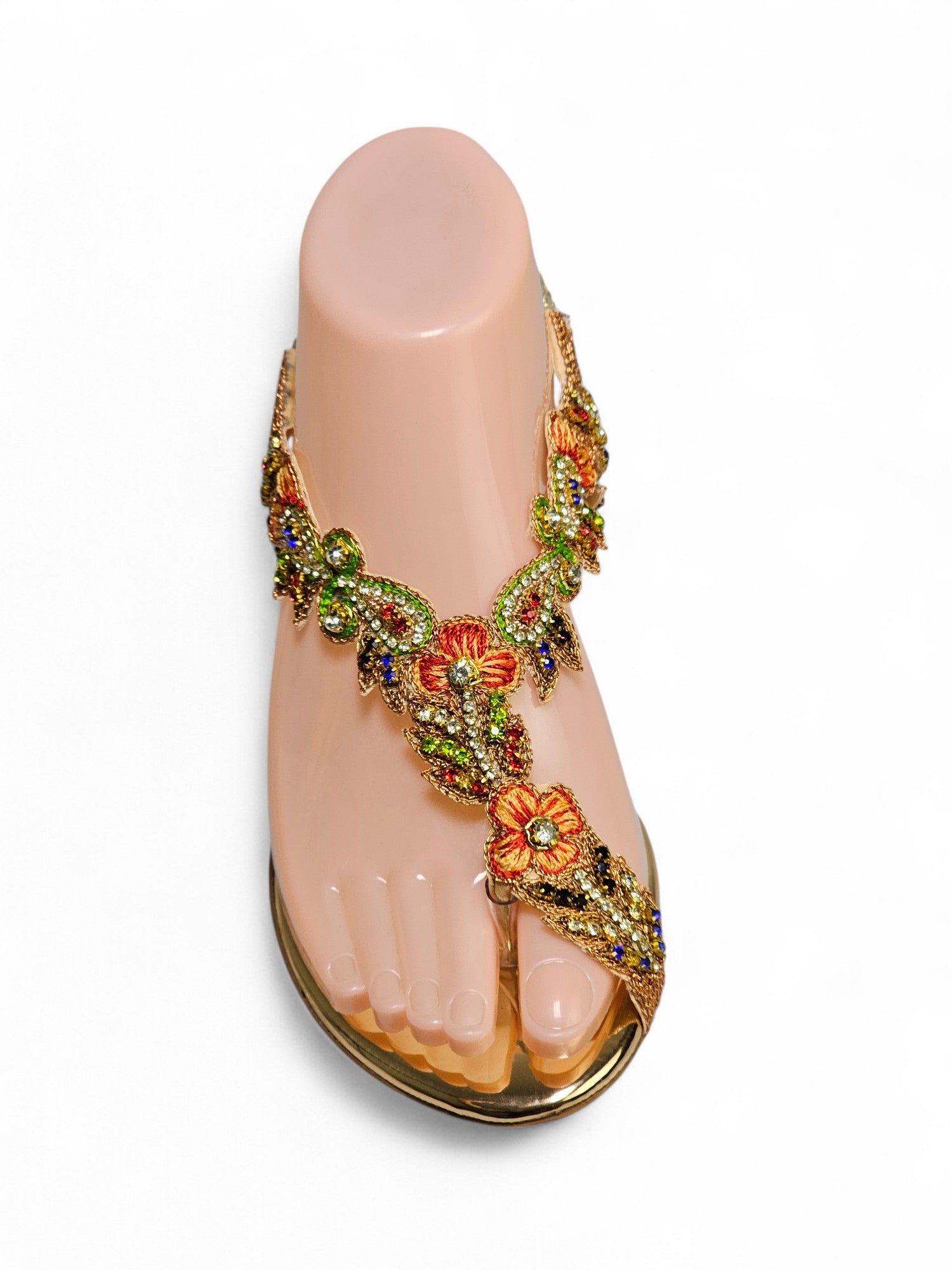 Sandália 9390 Bronze Com Salto Bloco