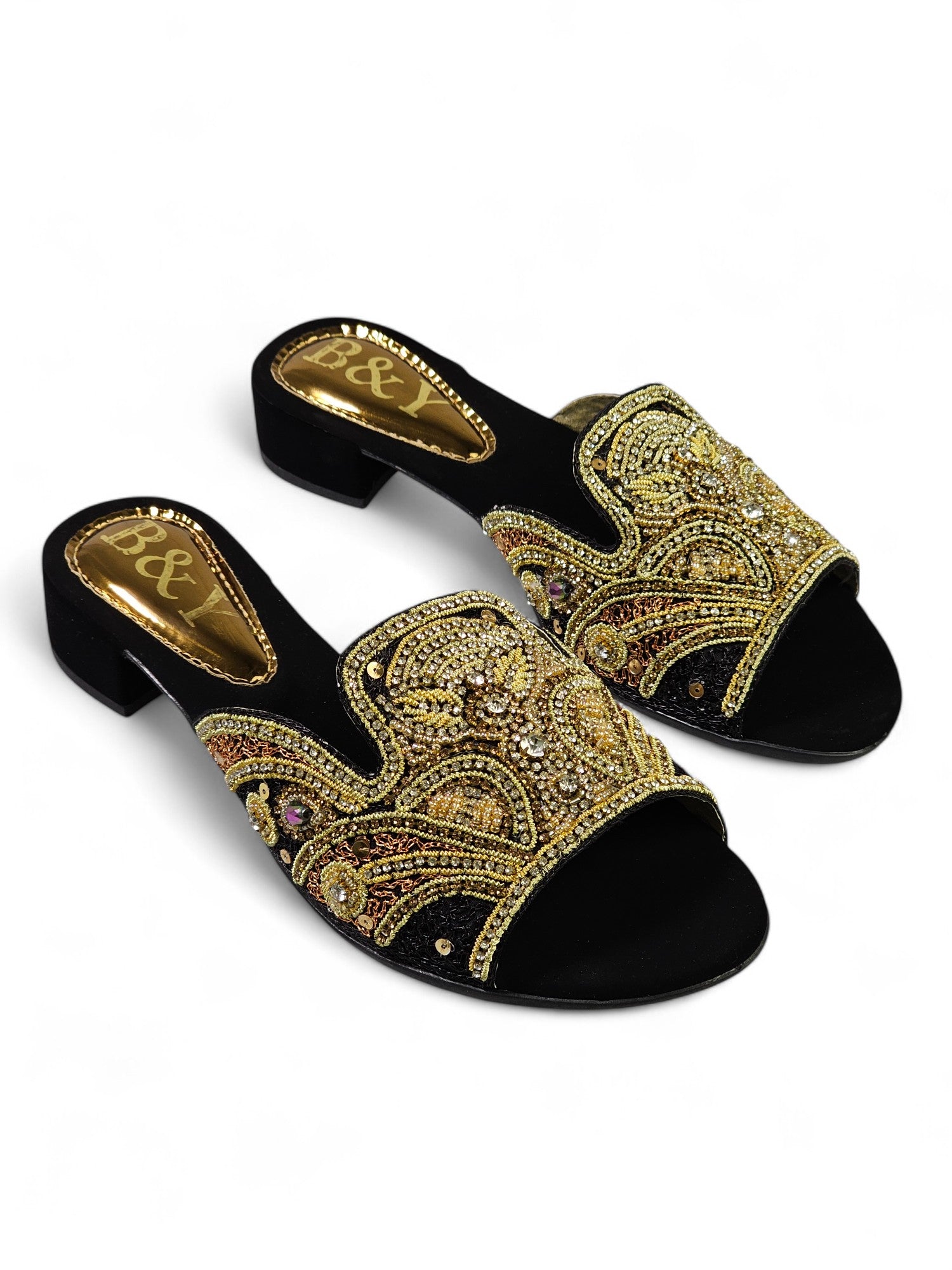 Tamanco 9115 Preto Salto Bloco