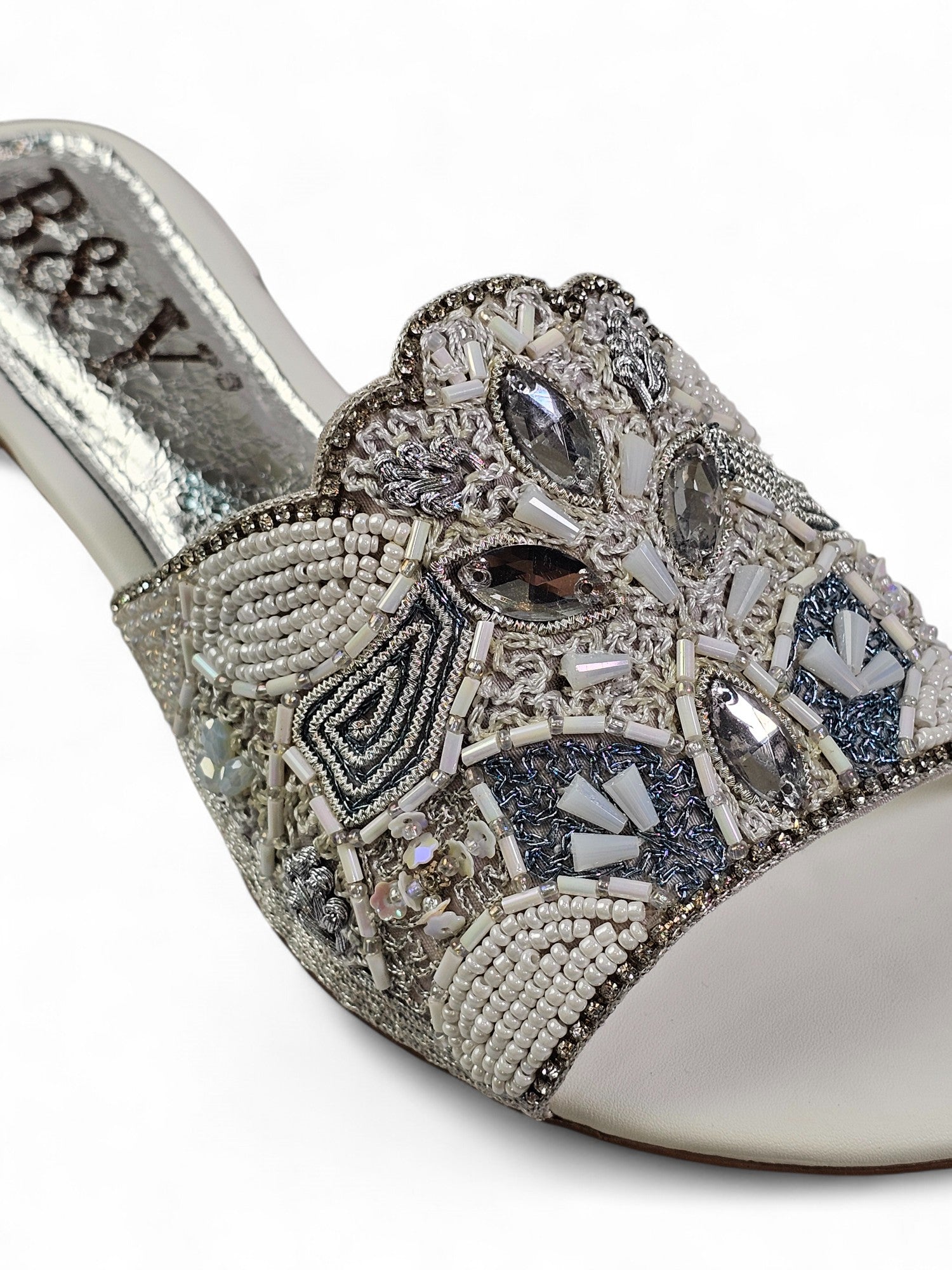 Tamanco 9692 Branco Salto Bloco