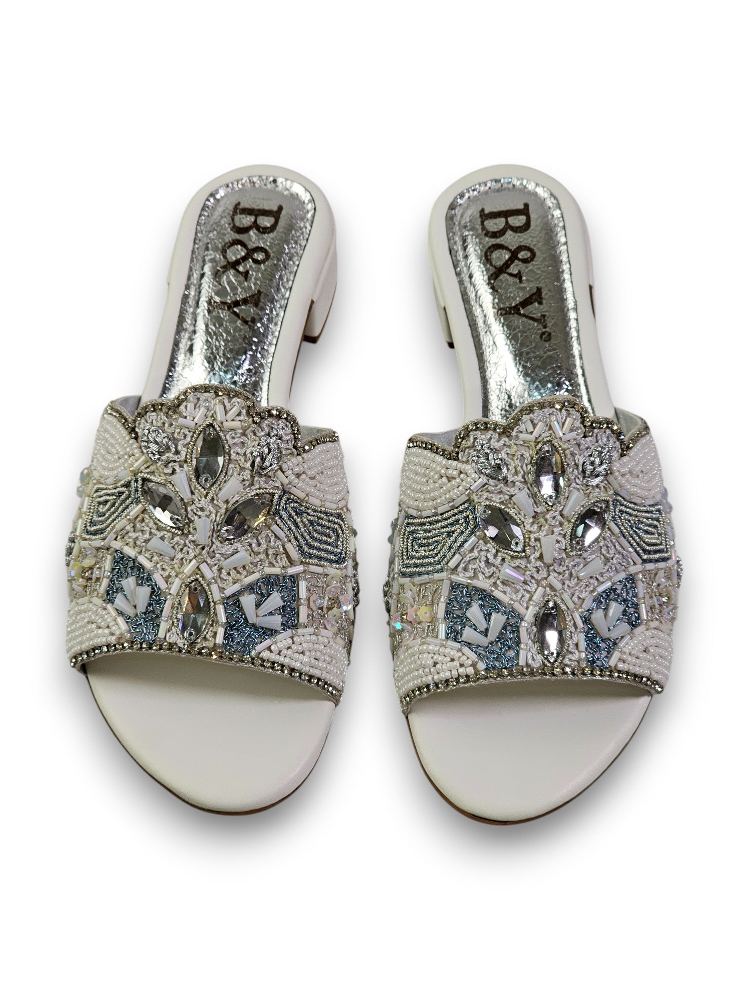 Tamanco 9692 Branco Salto Bloco