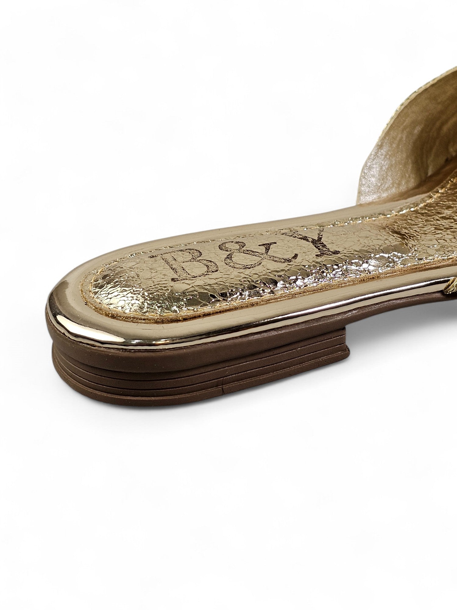 Mule 9437 Dourada Sem Salto