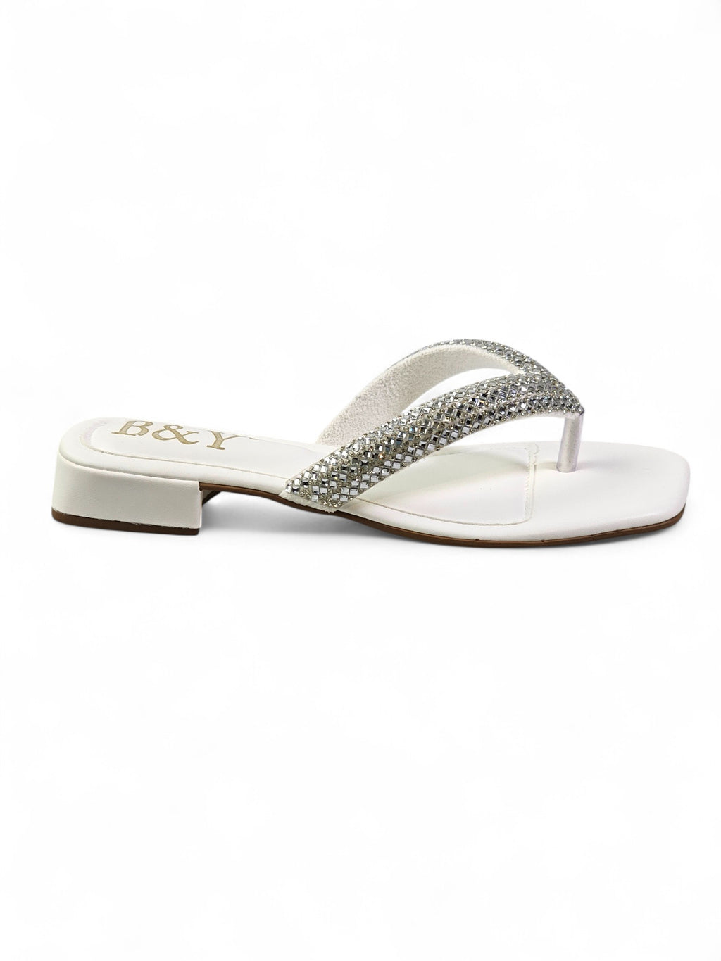 Chinelo 1222 Branco Salto Baixo