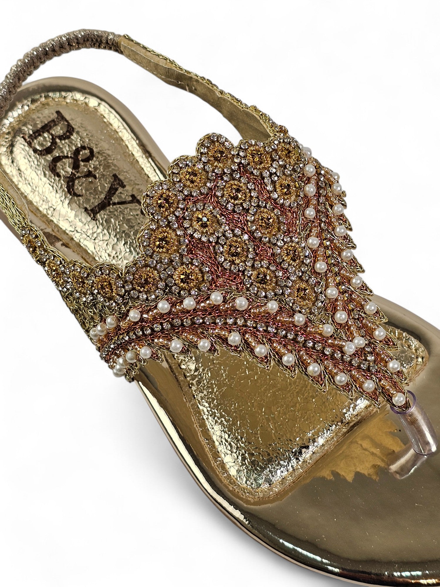 Sandália 9572 Dourada Sem Salto