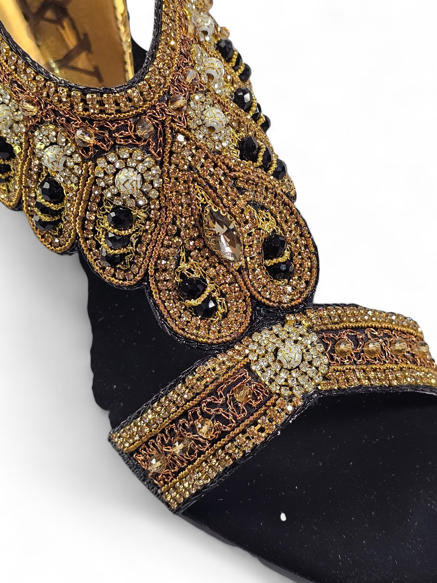 Sandália 9462 Preto Com Salto Médio