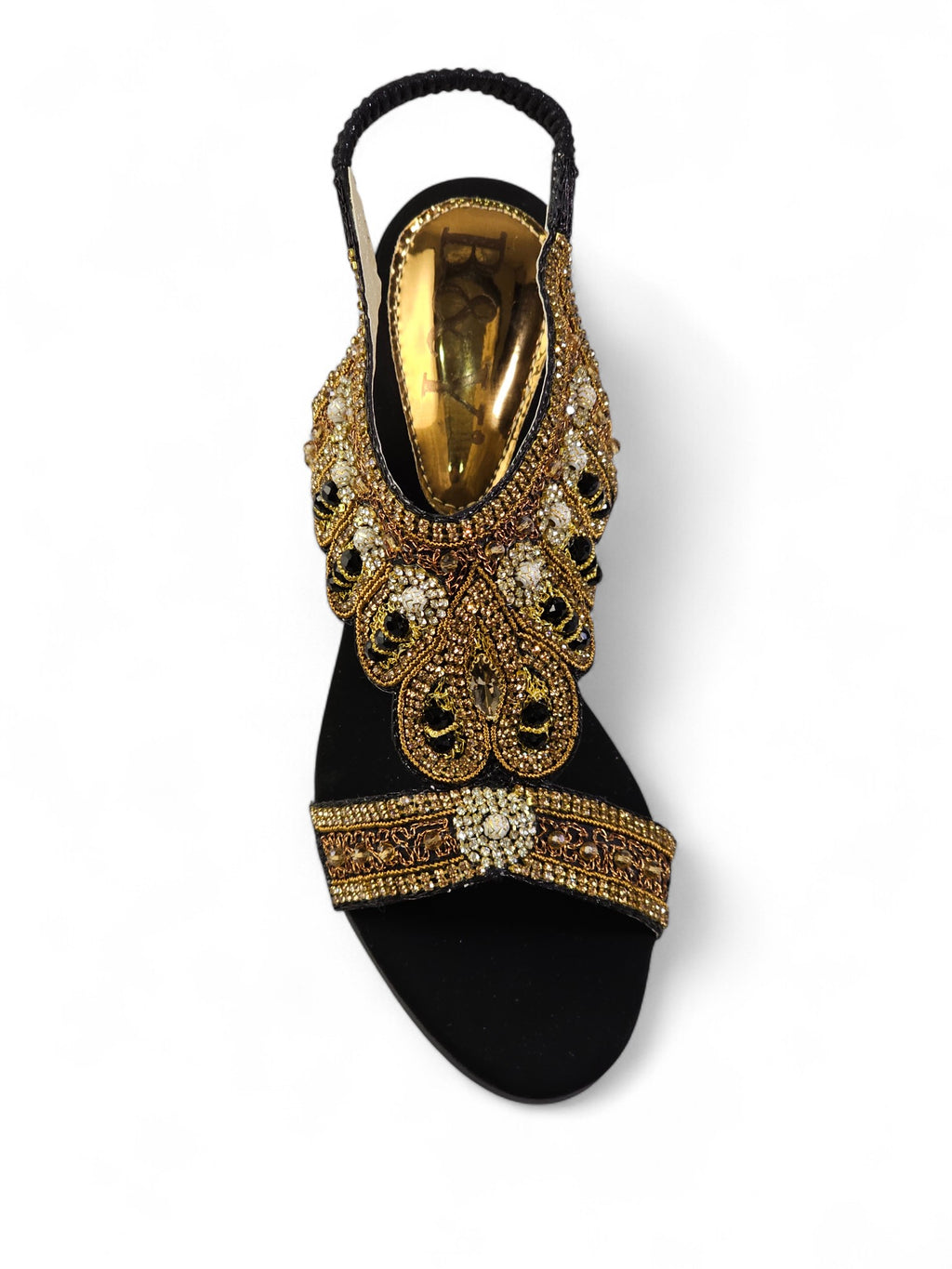 Sandália 9462 Preto Com Salto Médio