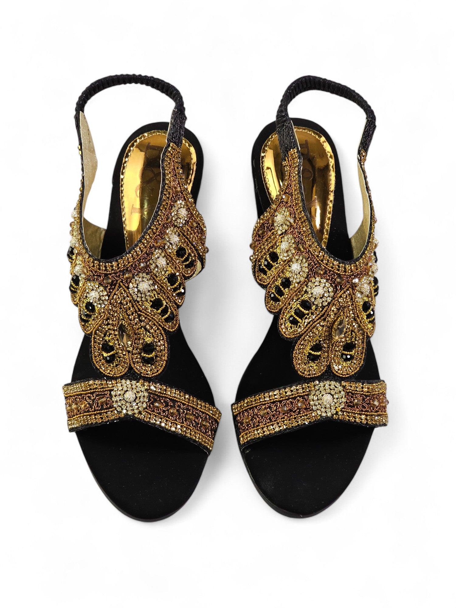 Sandália 9462 Preto Com Salto Médio