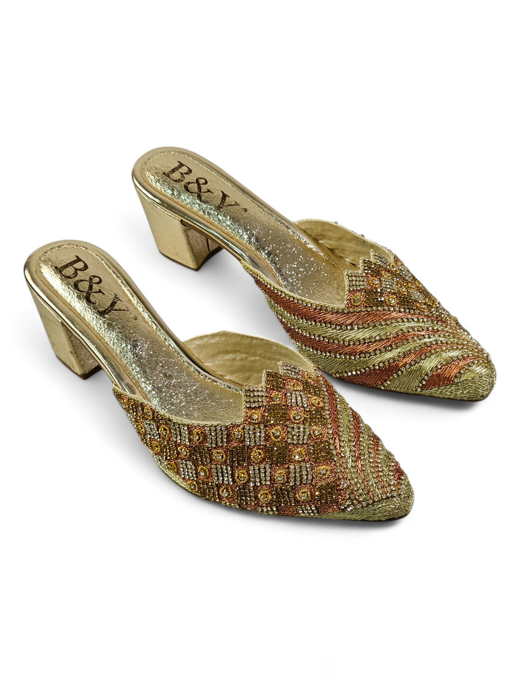 Mule 9375 Dourado Salto Médio