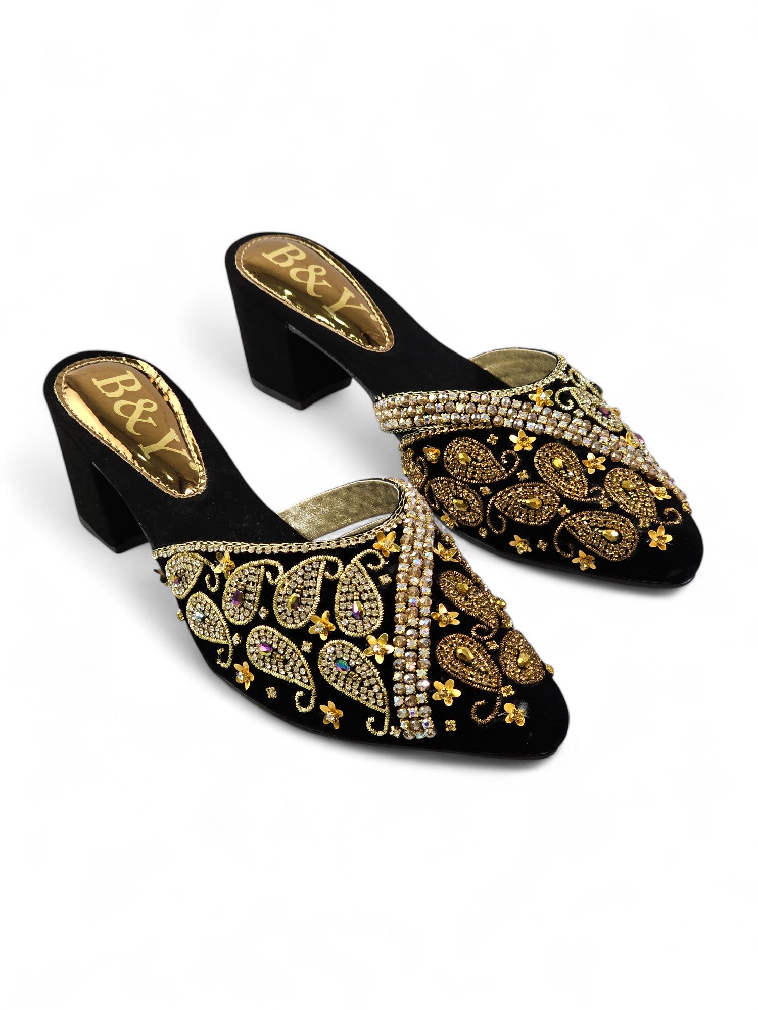 Mule 9506 Preto Salto Médio