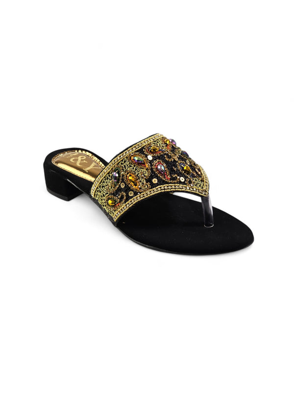 Chinelo 9441 Preto Salto Bloco