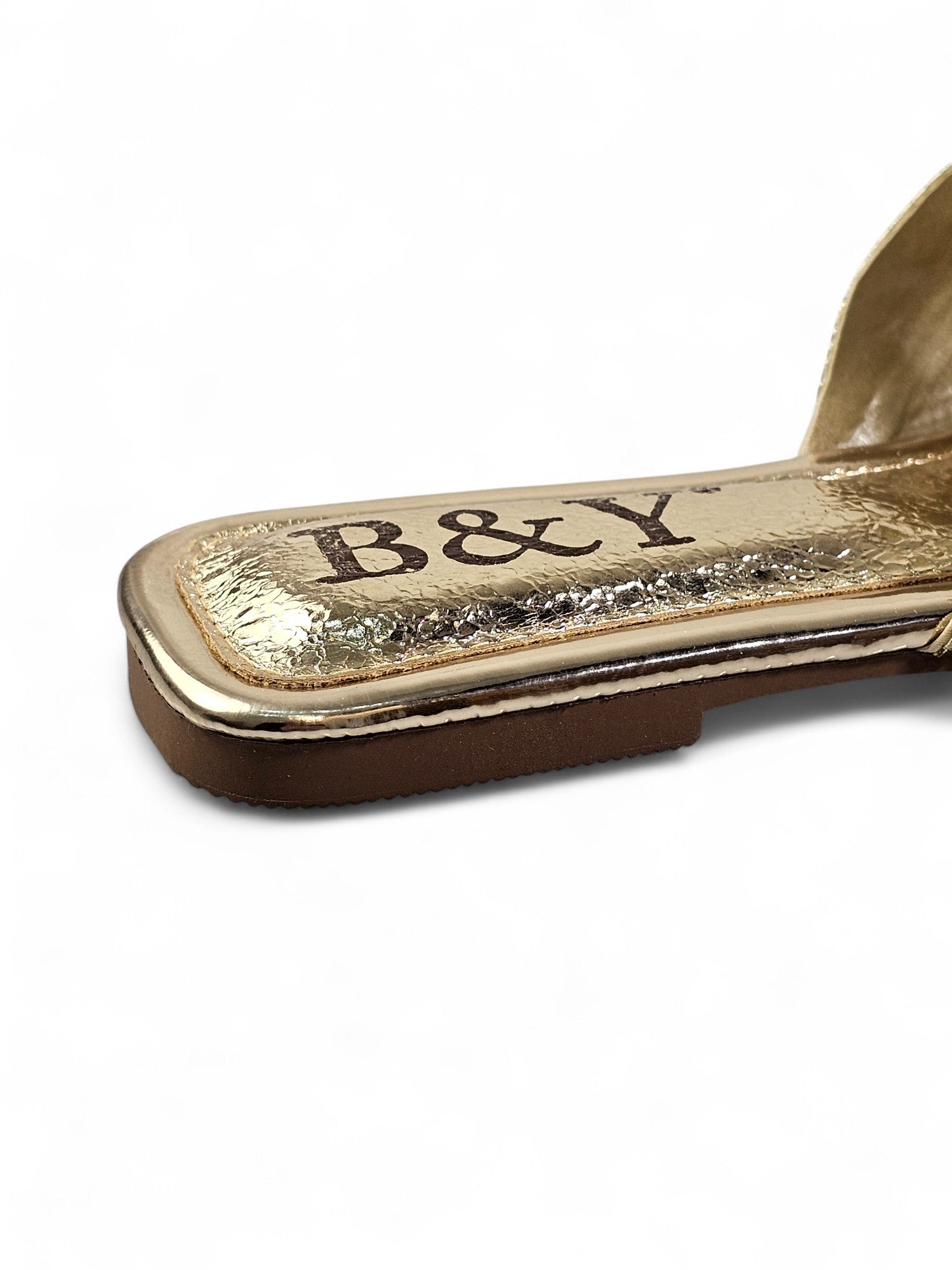 Tamanco 9200 Dourado Sem Salto