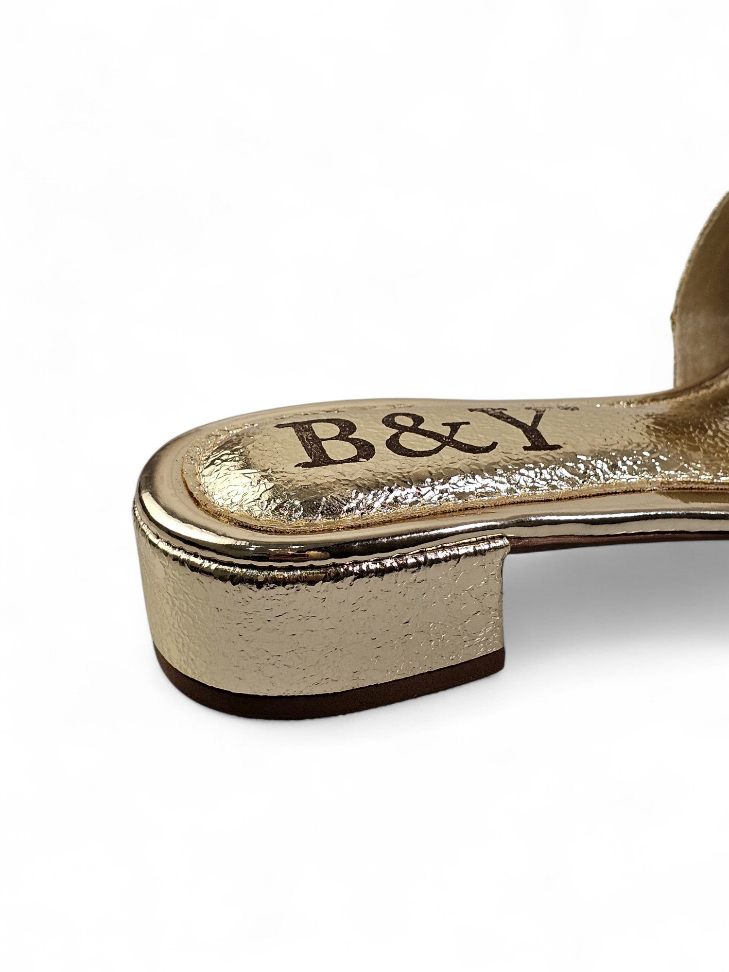 Tamanco 9575 Dourado Salto Bloco