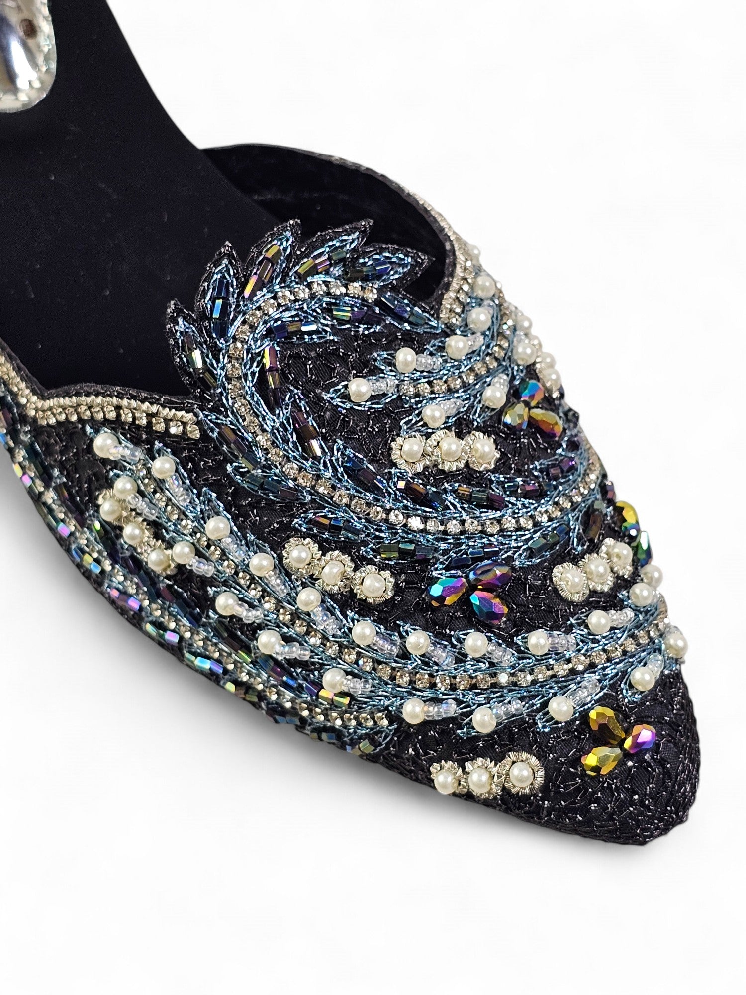 Mule 9437 Preto Azul Salto Médio