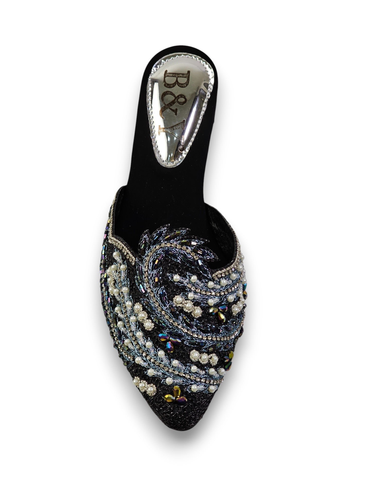 Mule 9437 Preto Azul Salto Médio