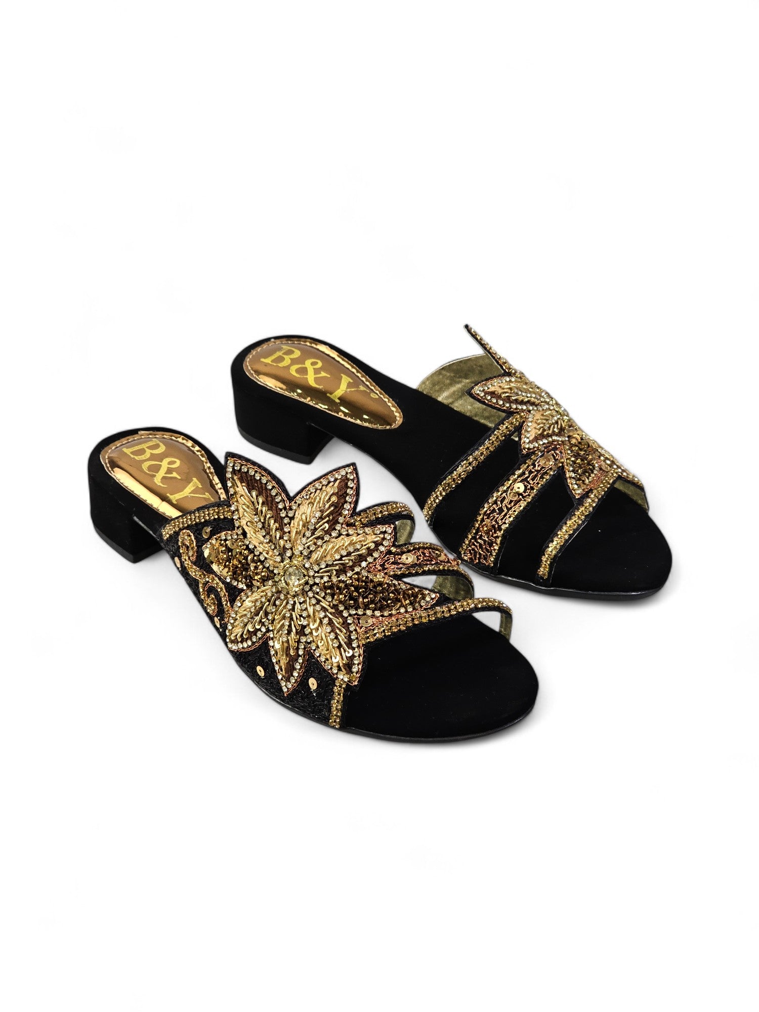 Tamanco 9724 Preto Salto Bloco