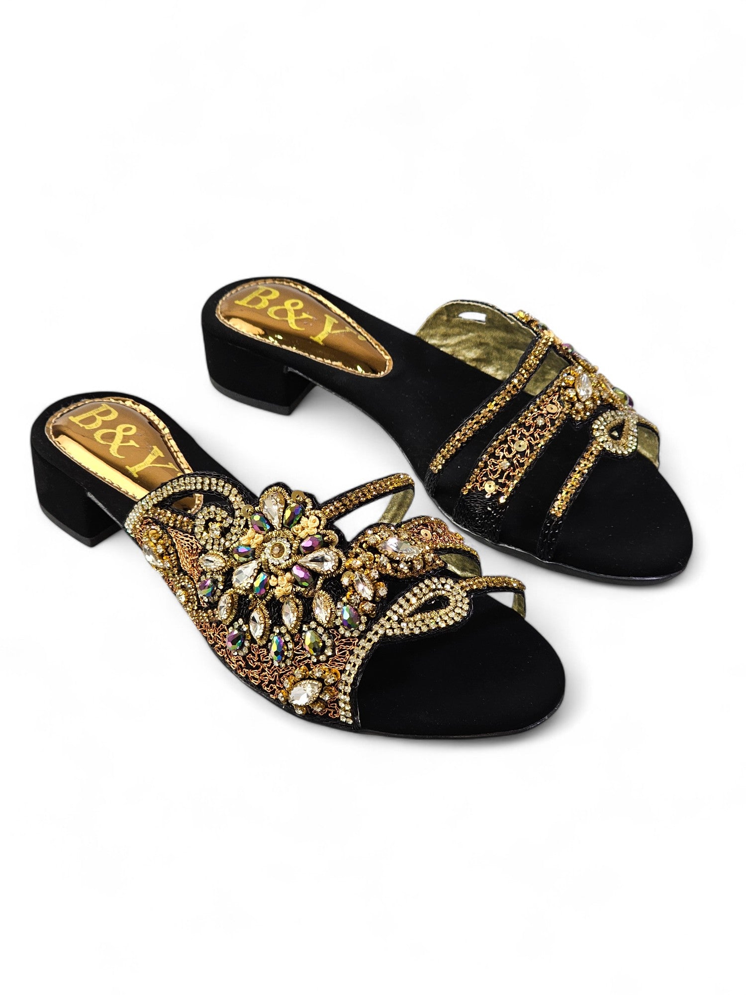 Tamanco 9262 Preto Salto Bloco