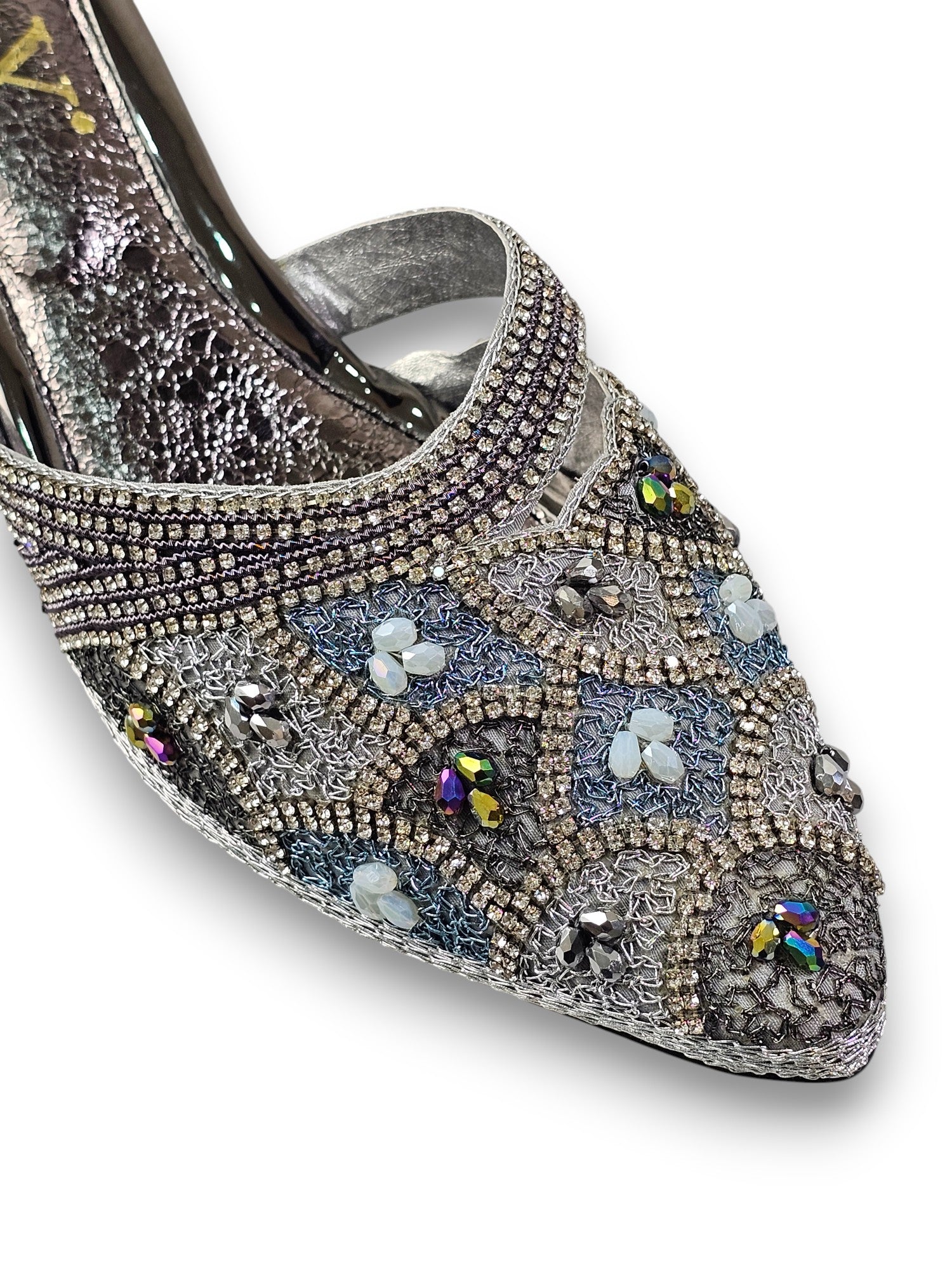 Mule 9505 Prata Salto Médio