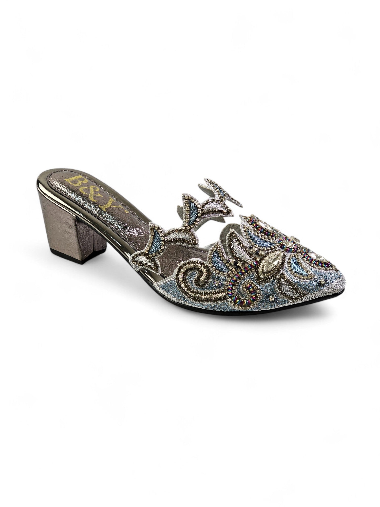 Mule 9776 Prata Salto Médio