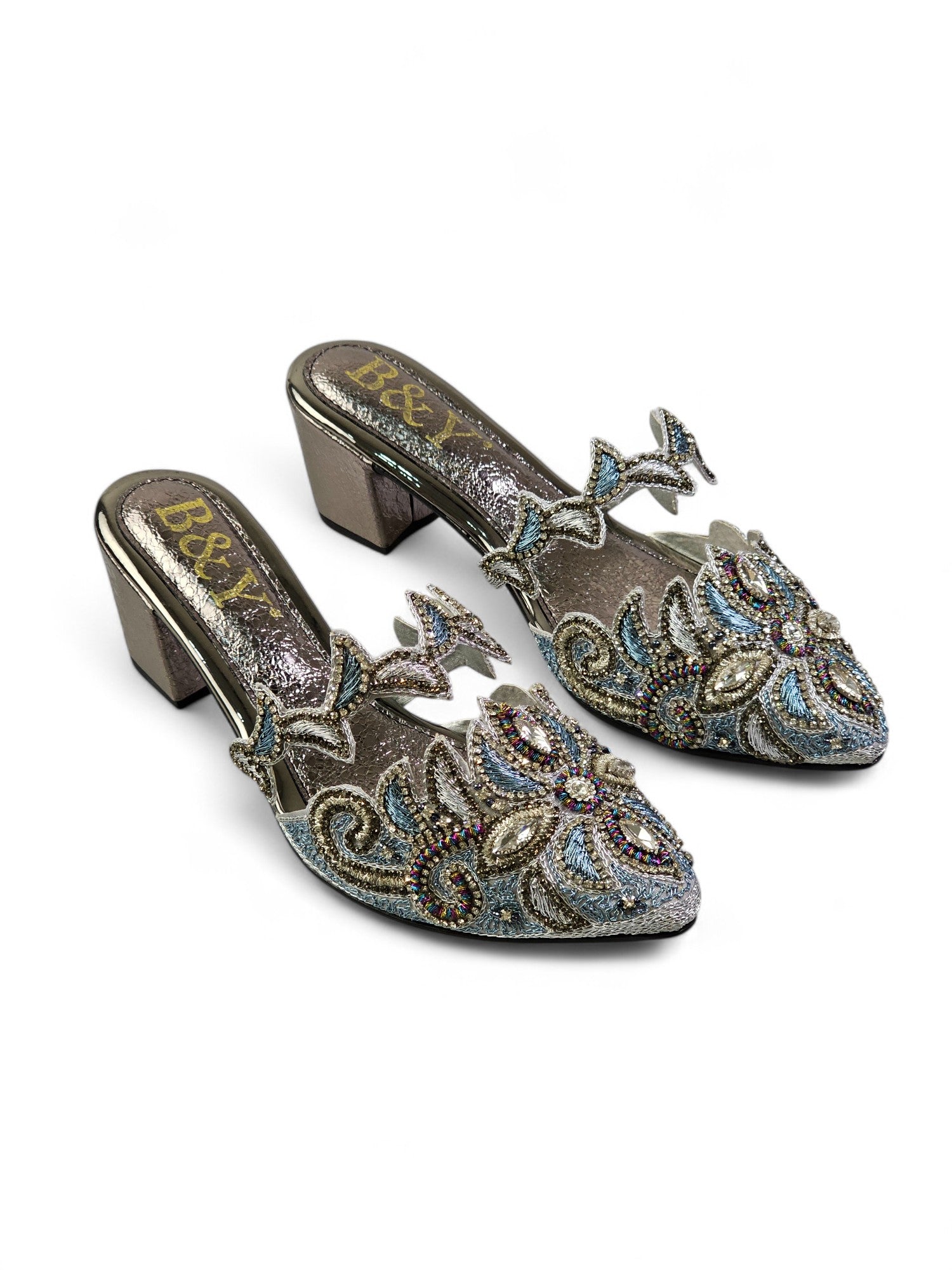 Mule 9776 Prata Salto Médio