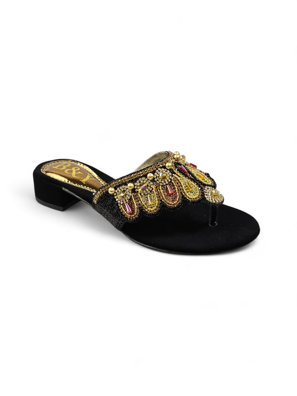 Chinelo 9622 Preto Salto Bloco