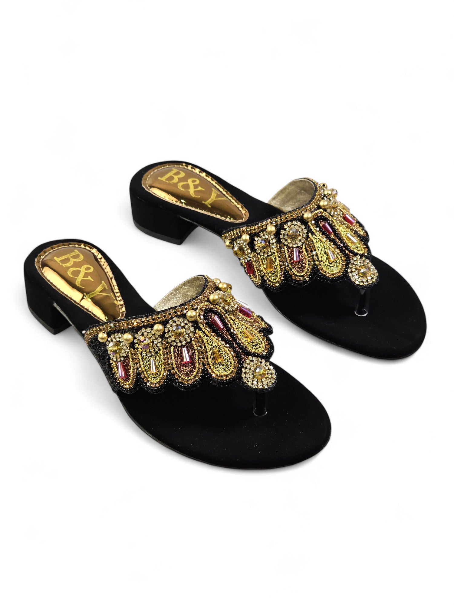 Chinelo 9622 Preto Salto Bloco