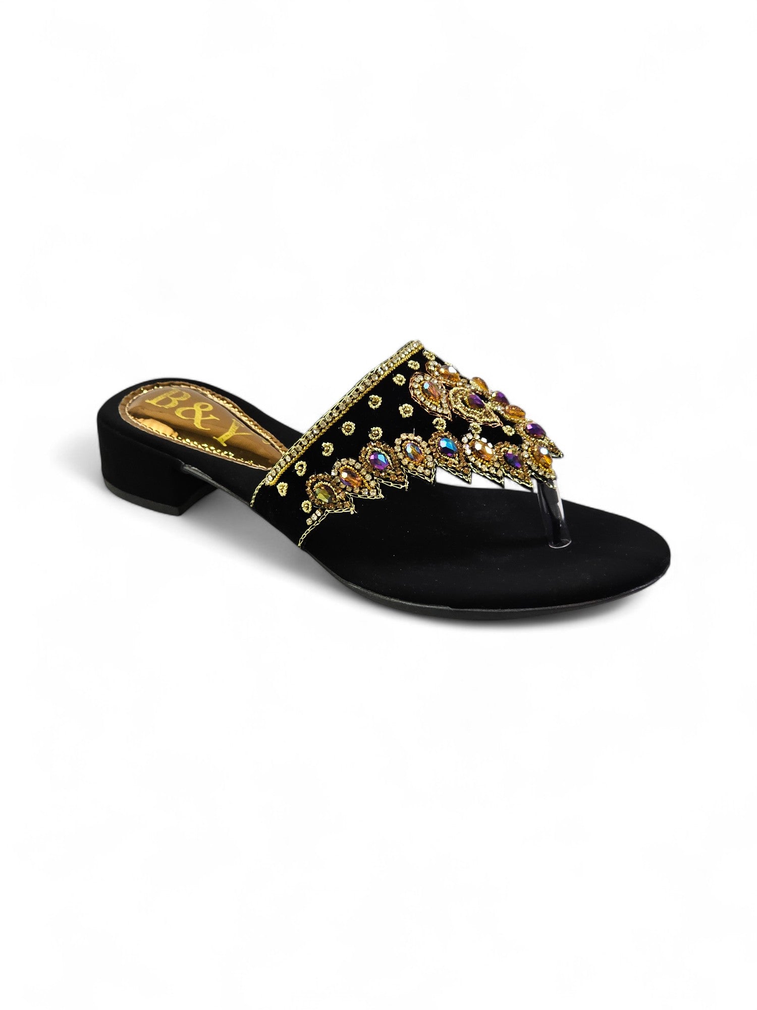 Chinelo 9763 Preto Salto Bloco