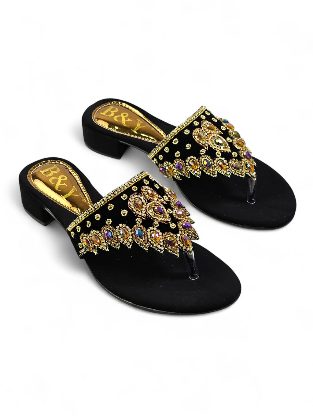 Chinelo 9763 Preto Salto Bloco