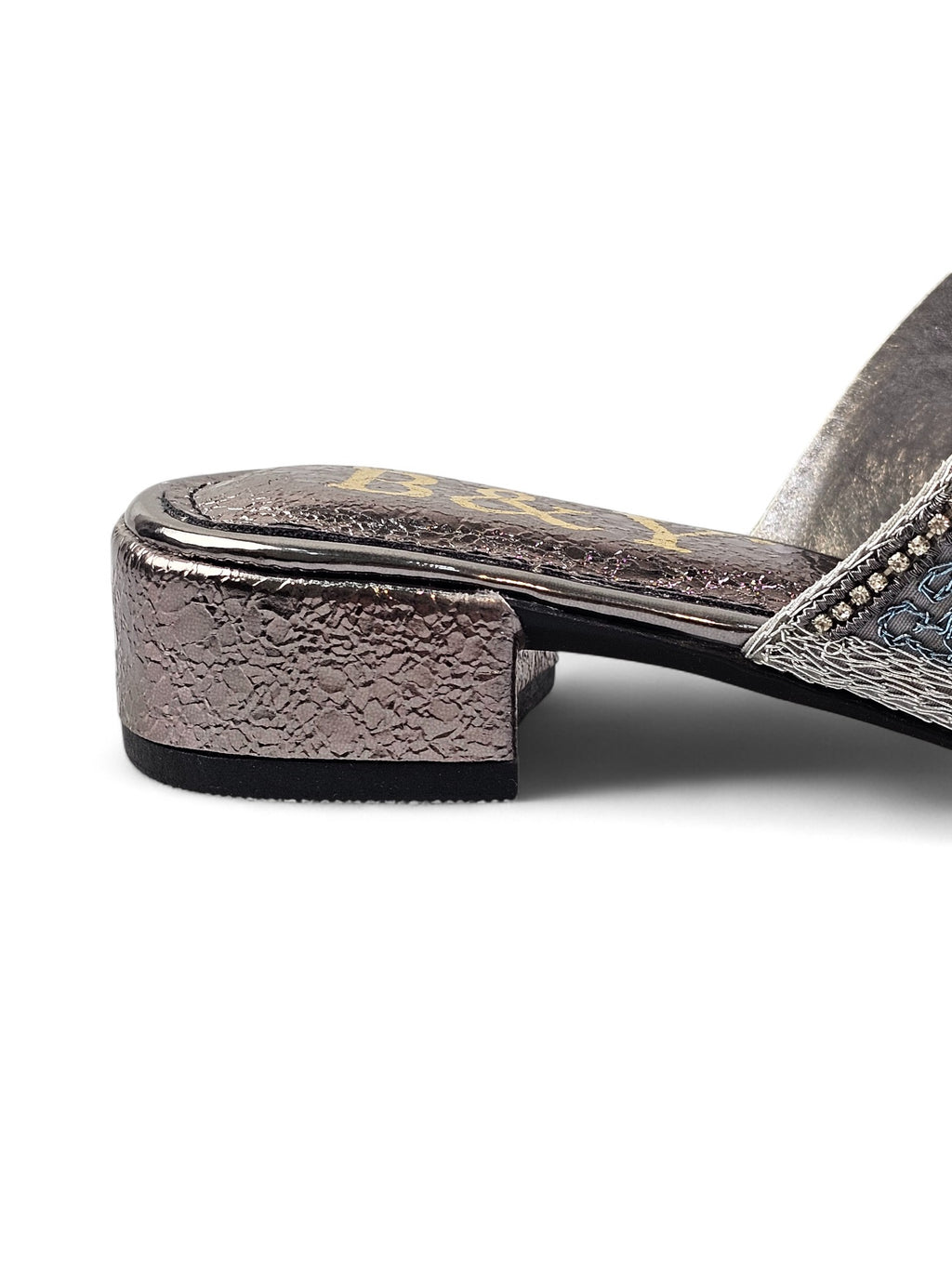 Chinelo 9441 Prata Salto Bloco