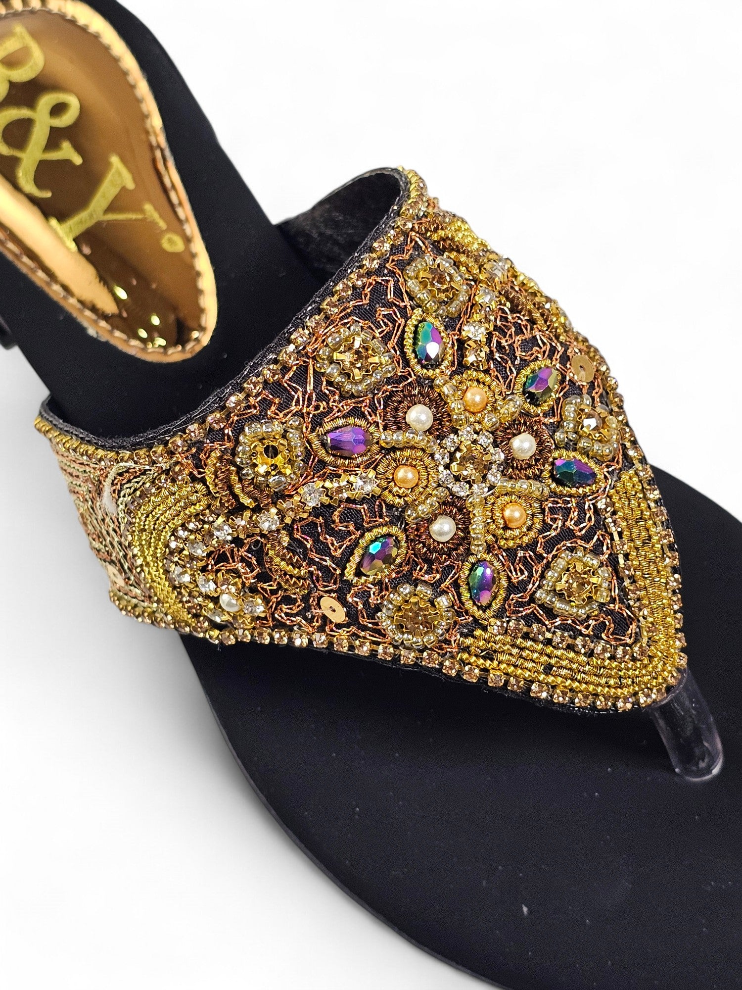 Chinelo 9631 Preto Salto Bloco