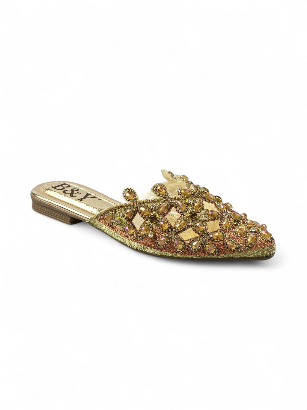 Mule 9183 Dourado Sem Salto