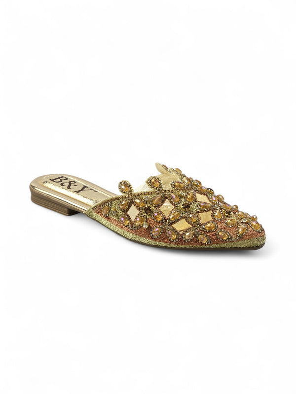 Mule 9183 Dourado Sem Salto