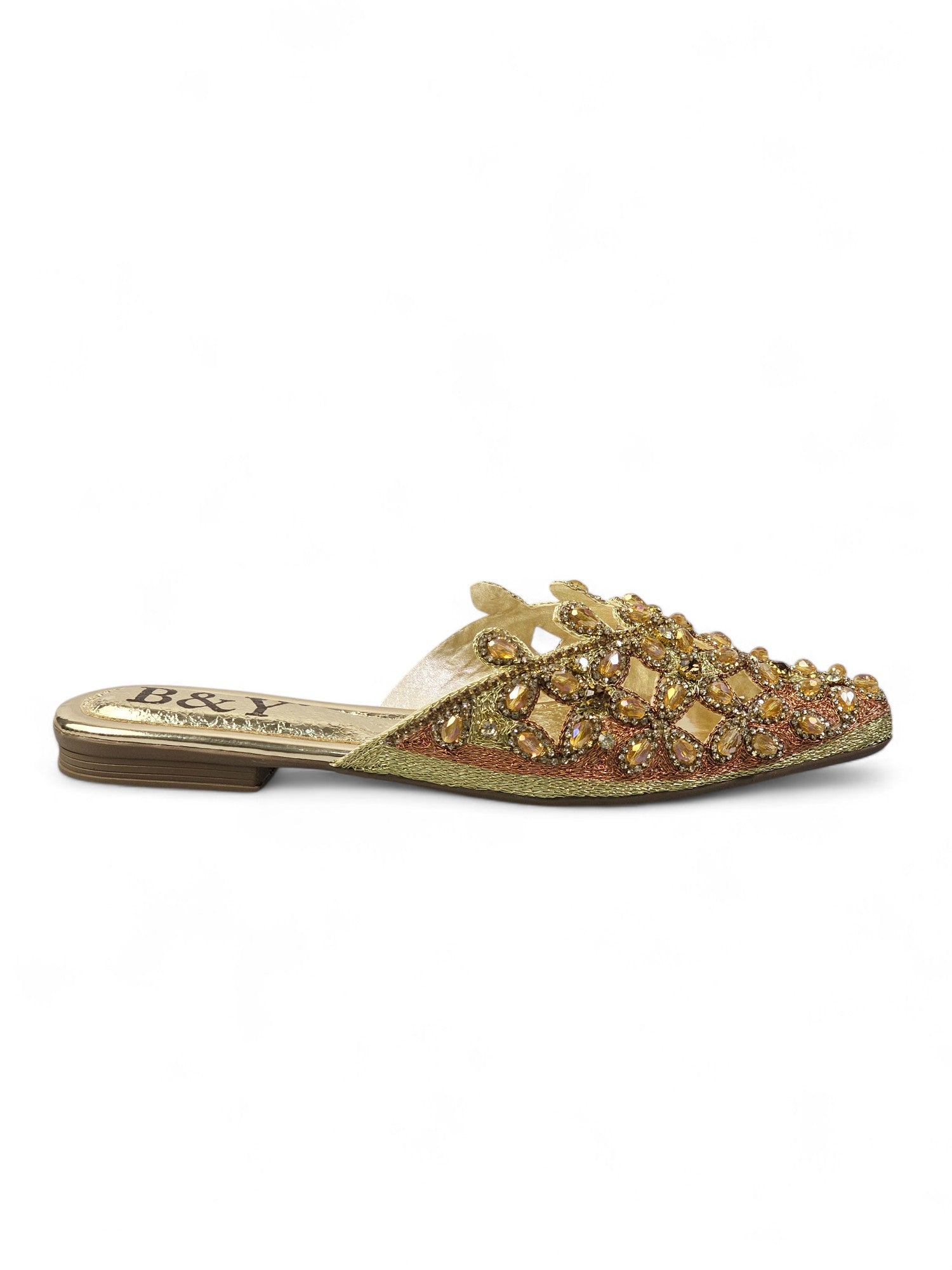 Mule 9183 Dourado Sem Salto