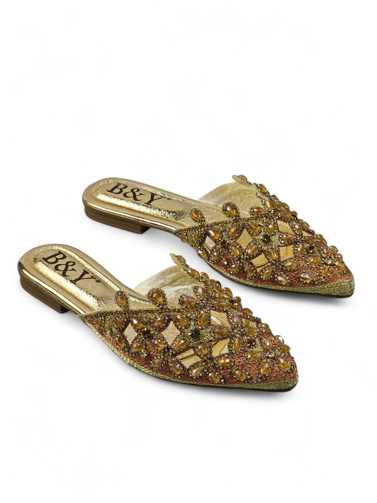 Mule 9183 Dourado Sem Salto