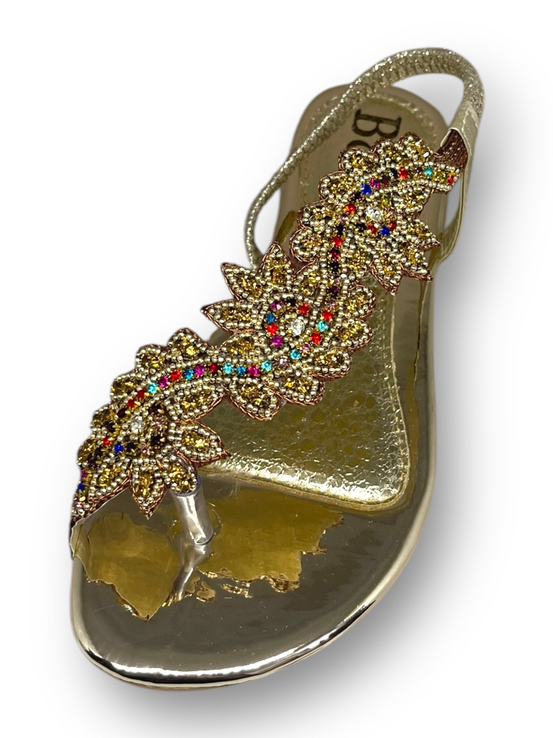 Sandália 8018 Cafe Colorido Sem Salto