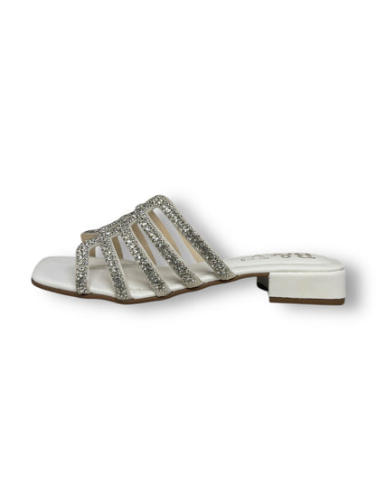 Tamanco 1216 Branco Salto Bloco 3 cm
