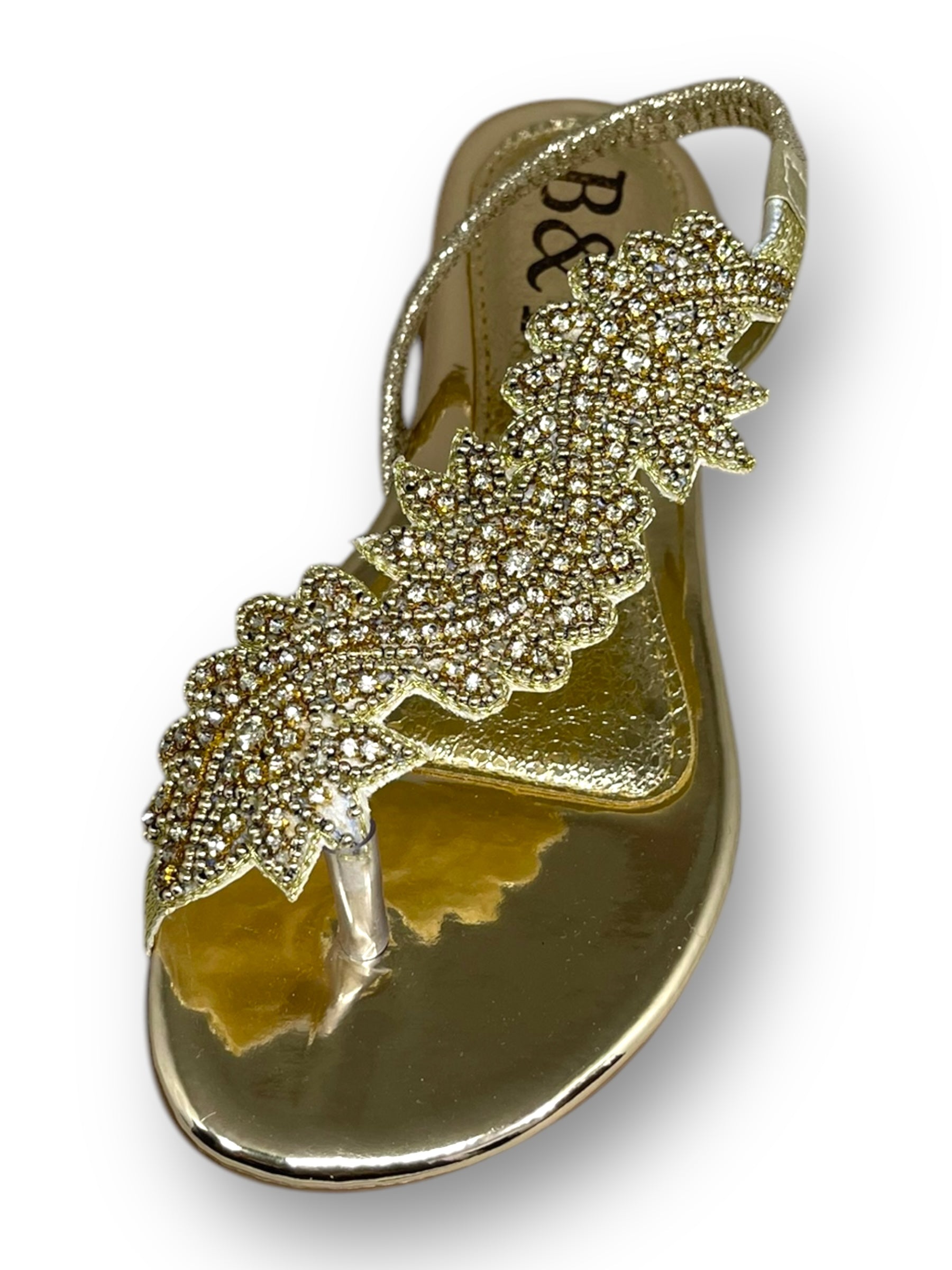 Sandália 8018 Dourado Sem Salto