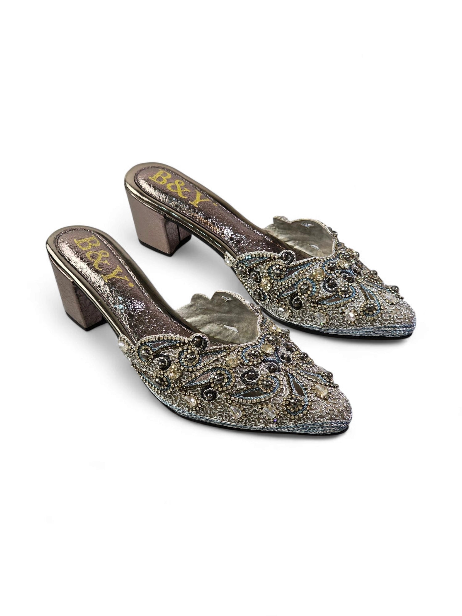 Mule 9697 Prata Salto Médio