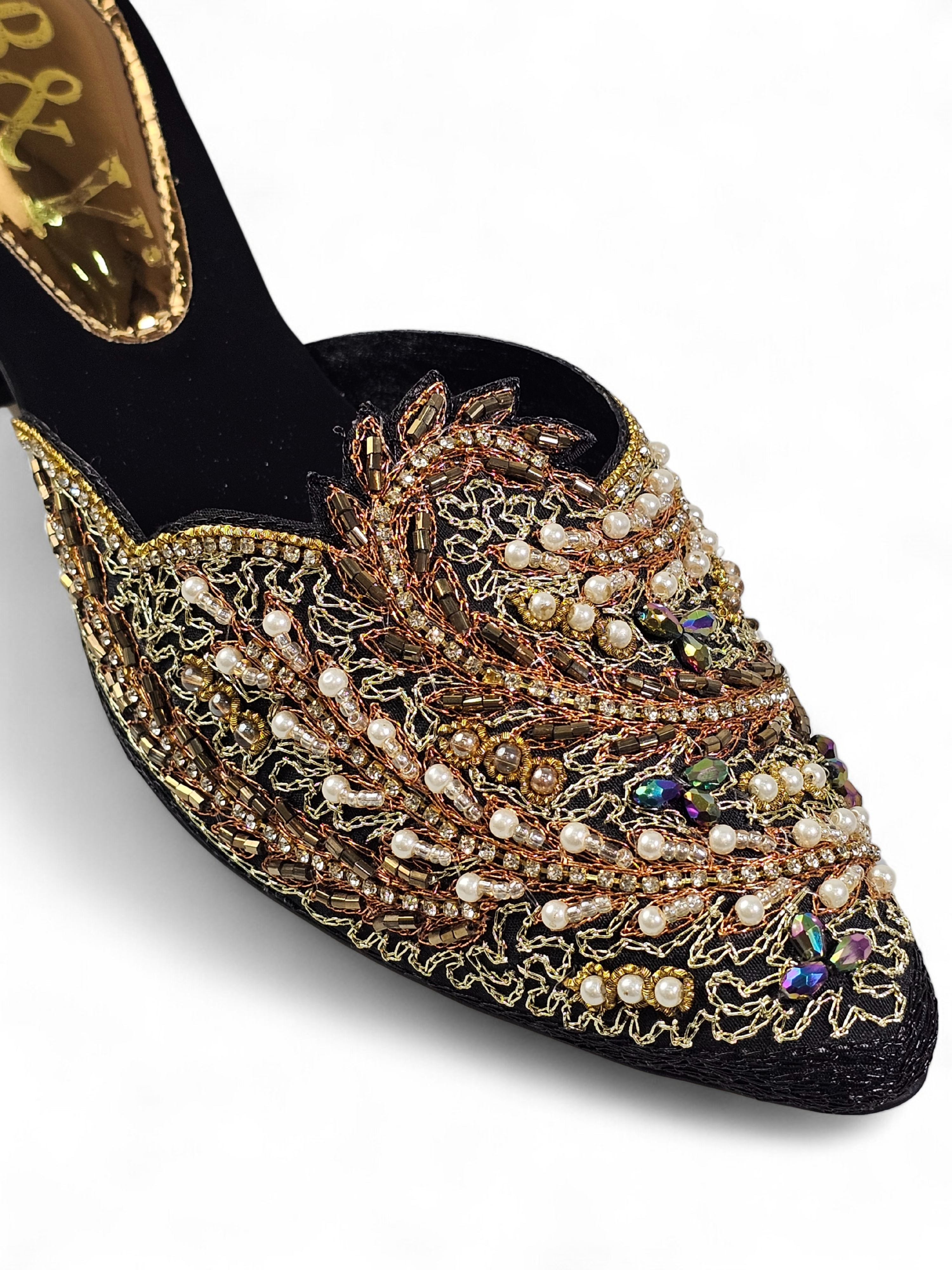 Mule 9437 Preto Salto Médio