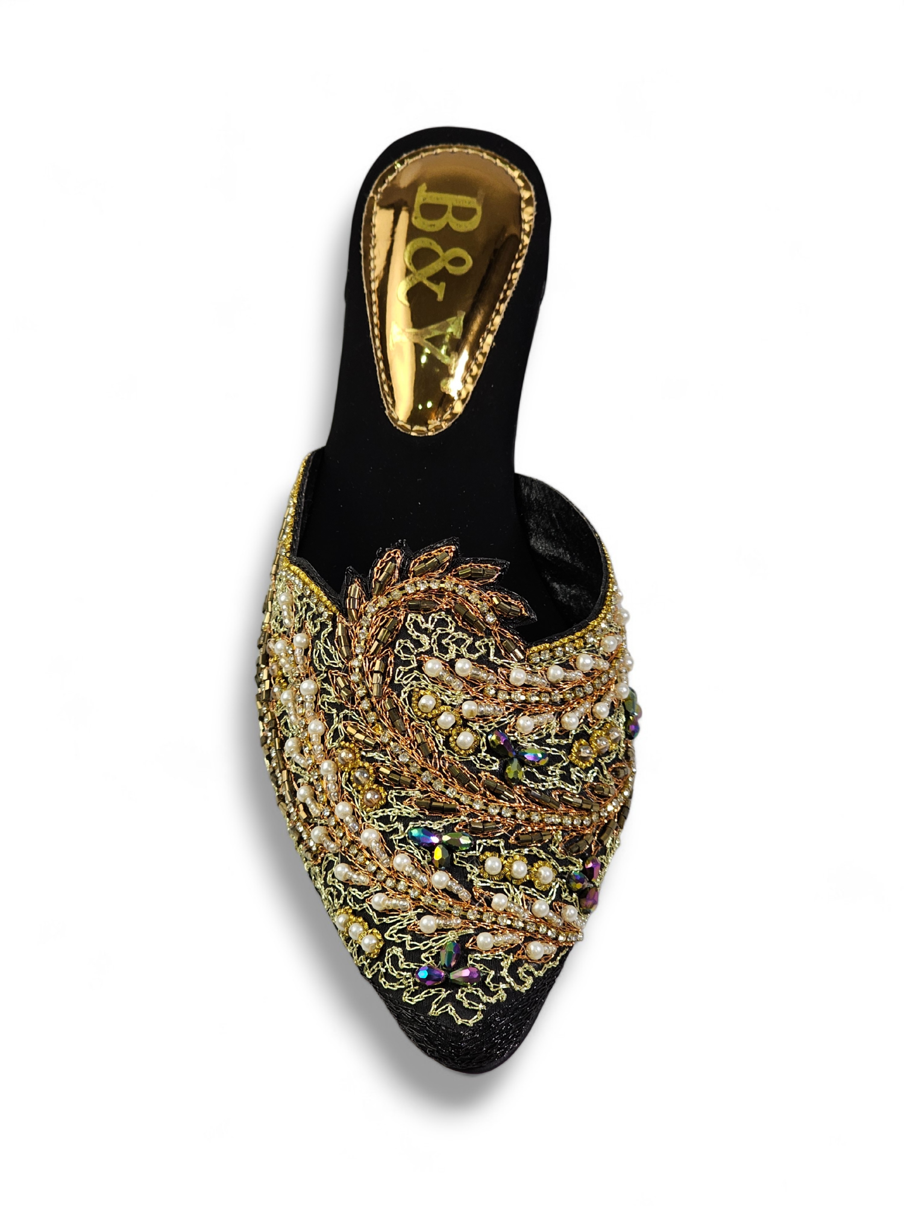 Mule 9437 Preto Salto Médio