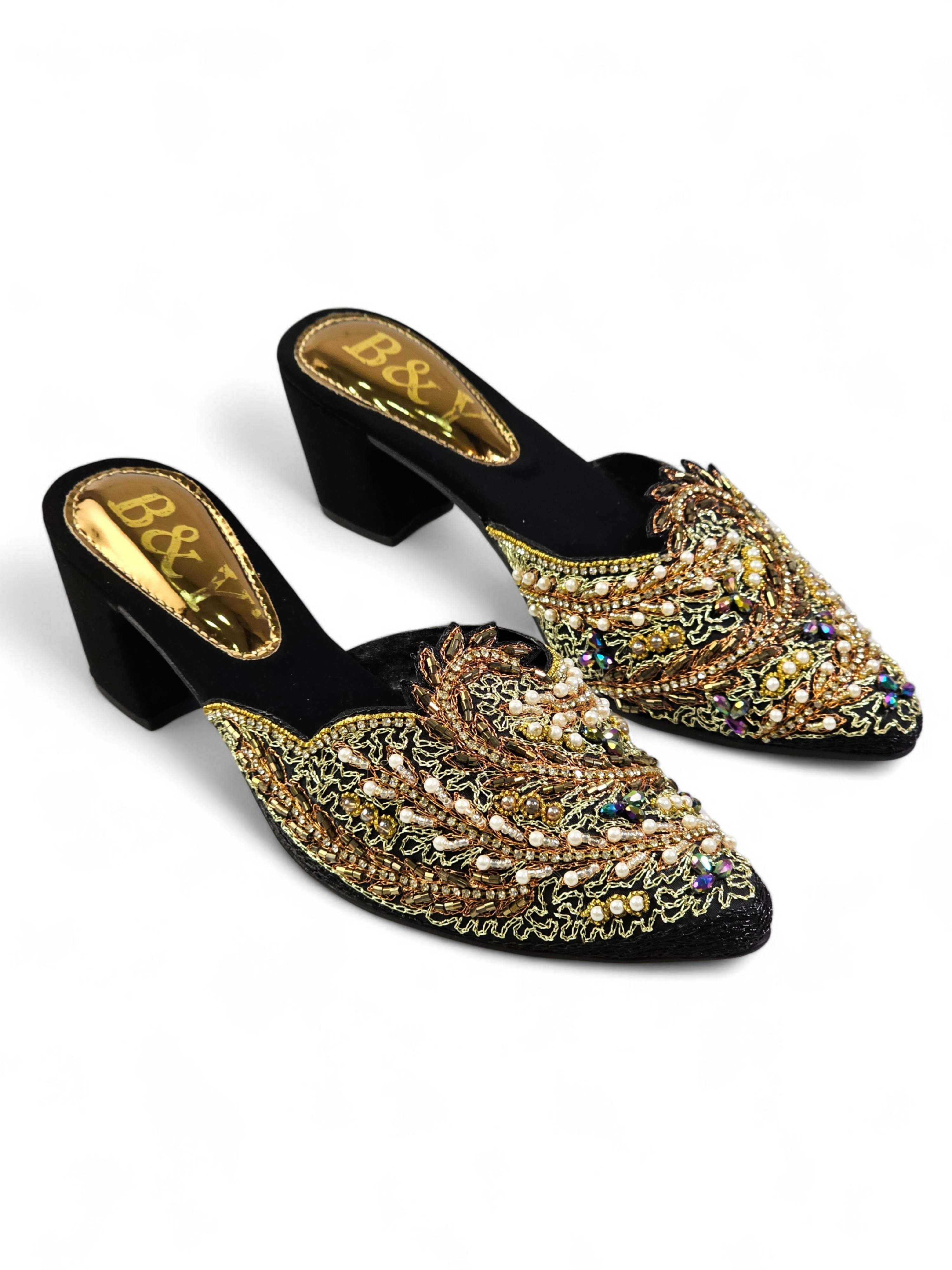 Mule 9437 Preto Salto Médio