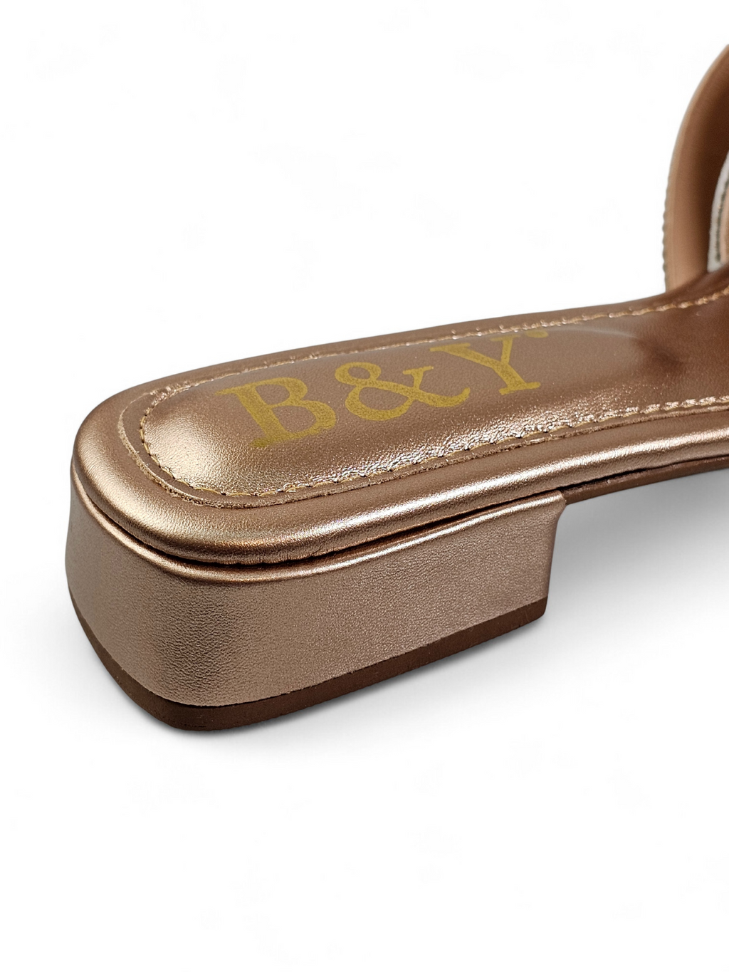 Tamanco 1219 Bronze Salto Baixo
