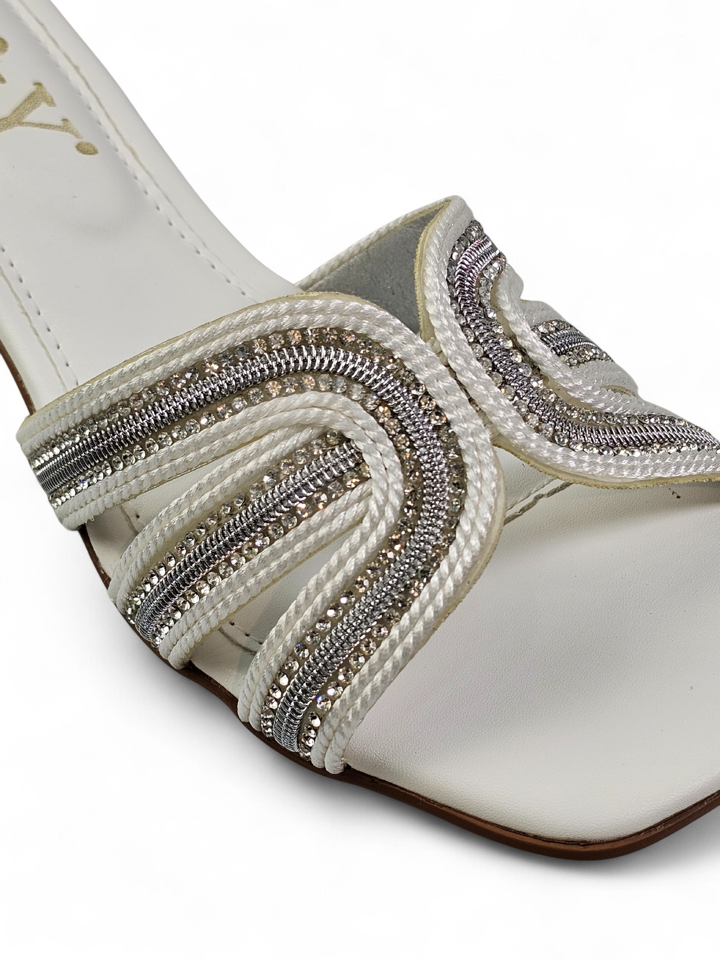 Tamanco 1239 Branco Salto Baixo