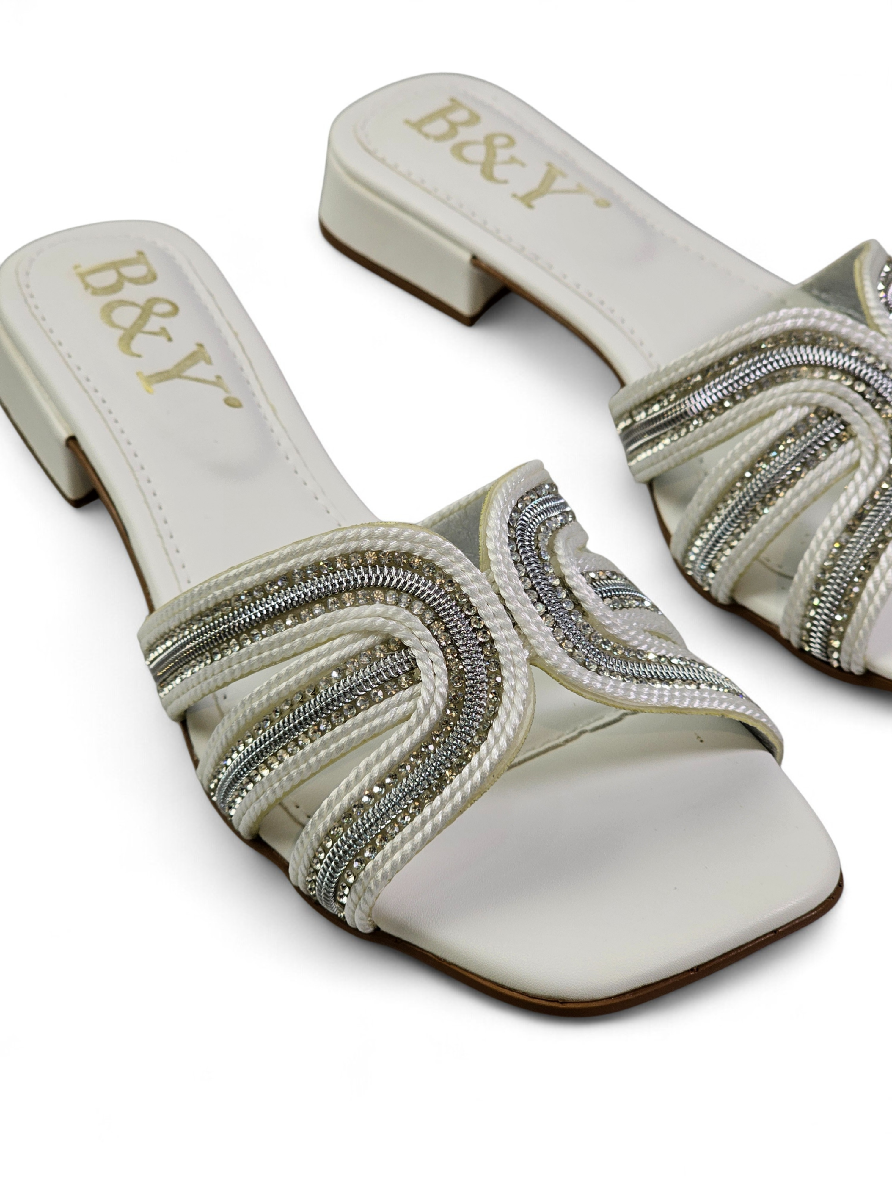 Tamanco 1239 Branco Salto Baixo