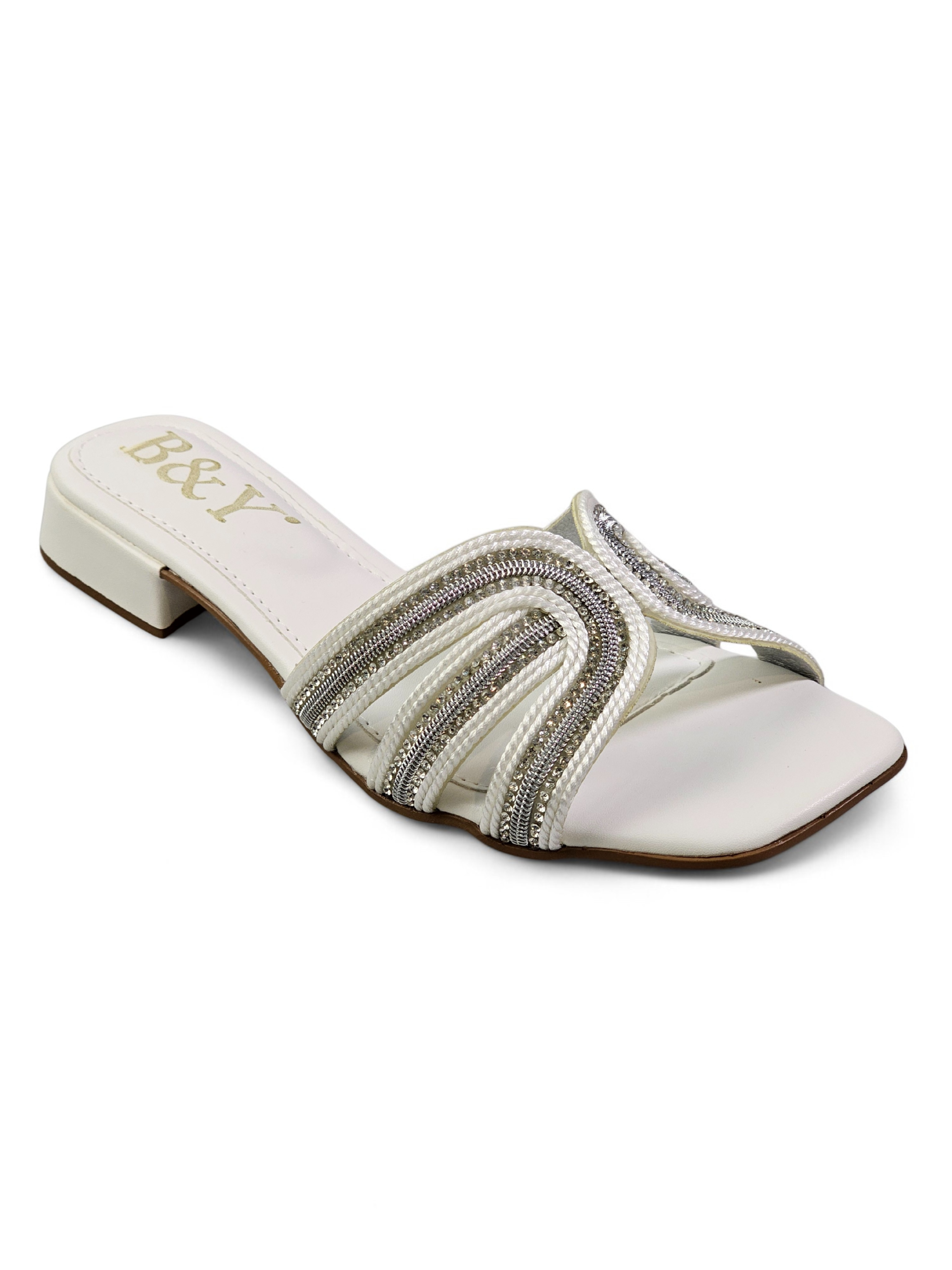 Tamanco 1239 Branco Salto Baixo