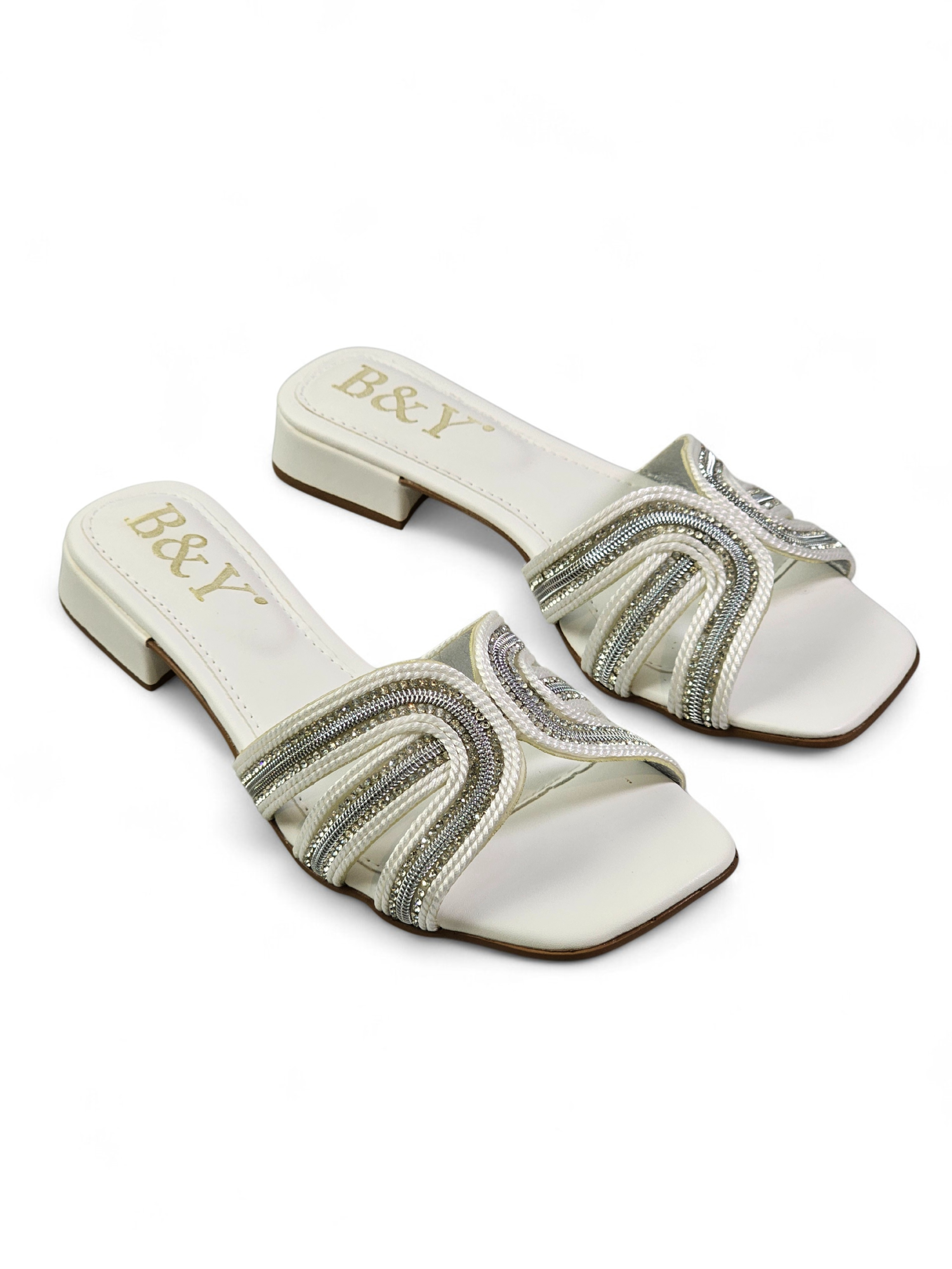 Tamanco 1239 Branco Salto Baixo