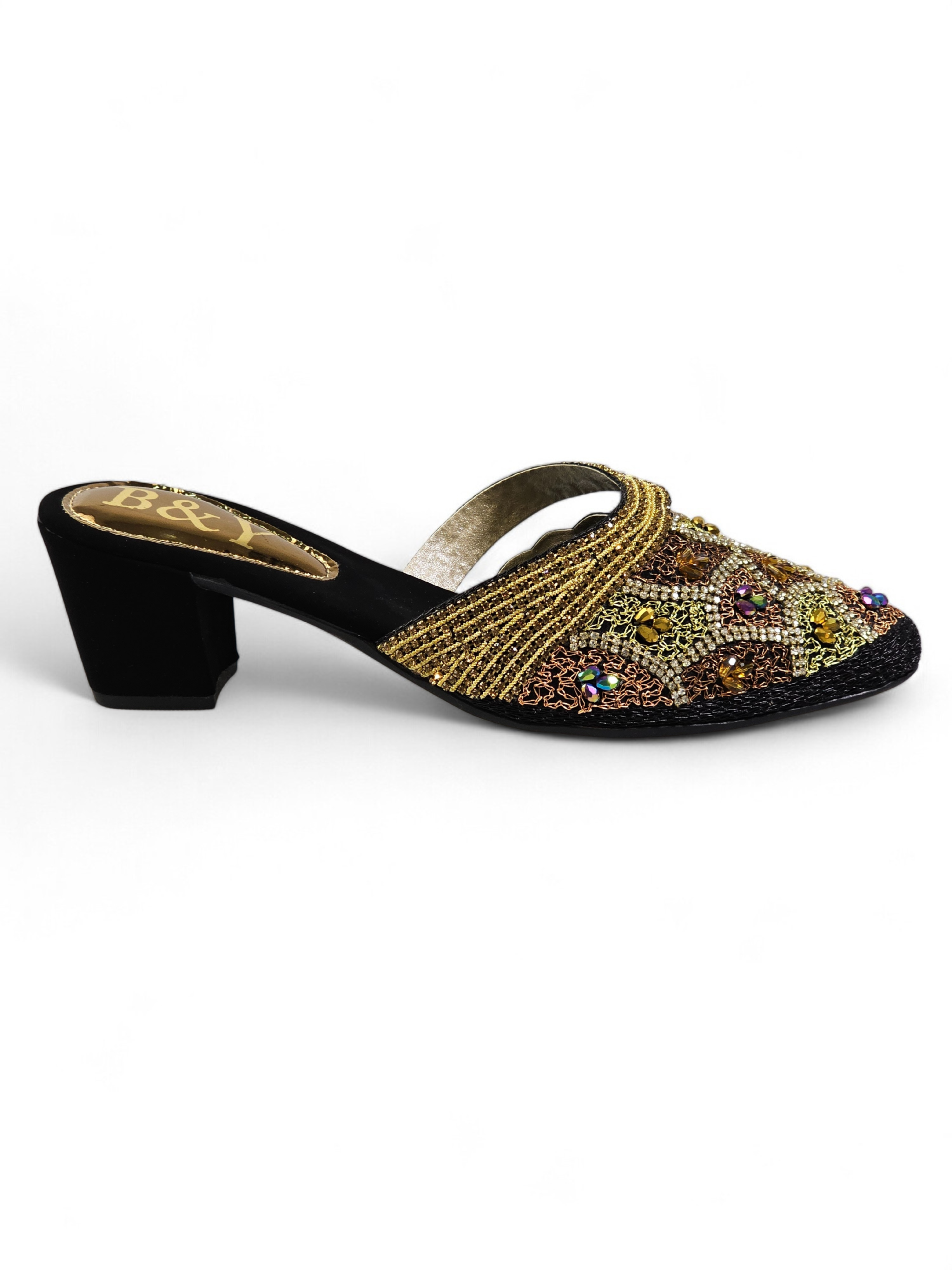 Mule 9505 Preto Salto Médio