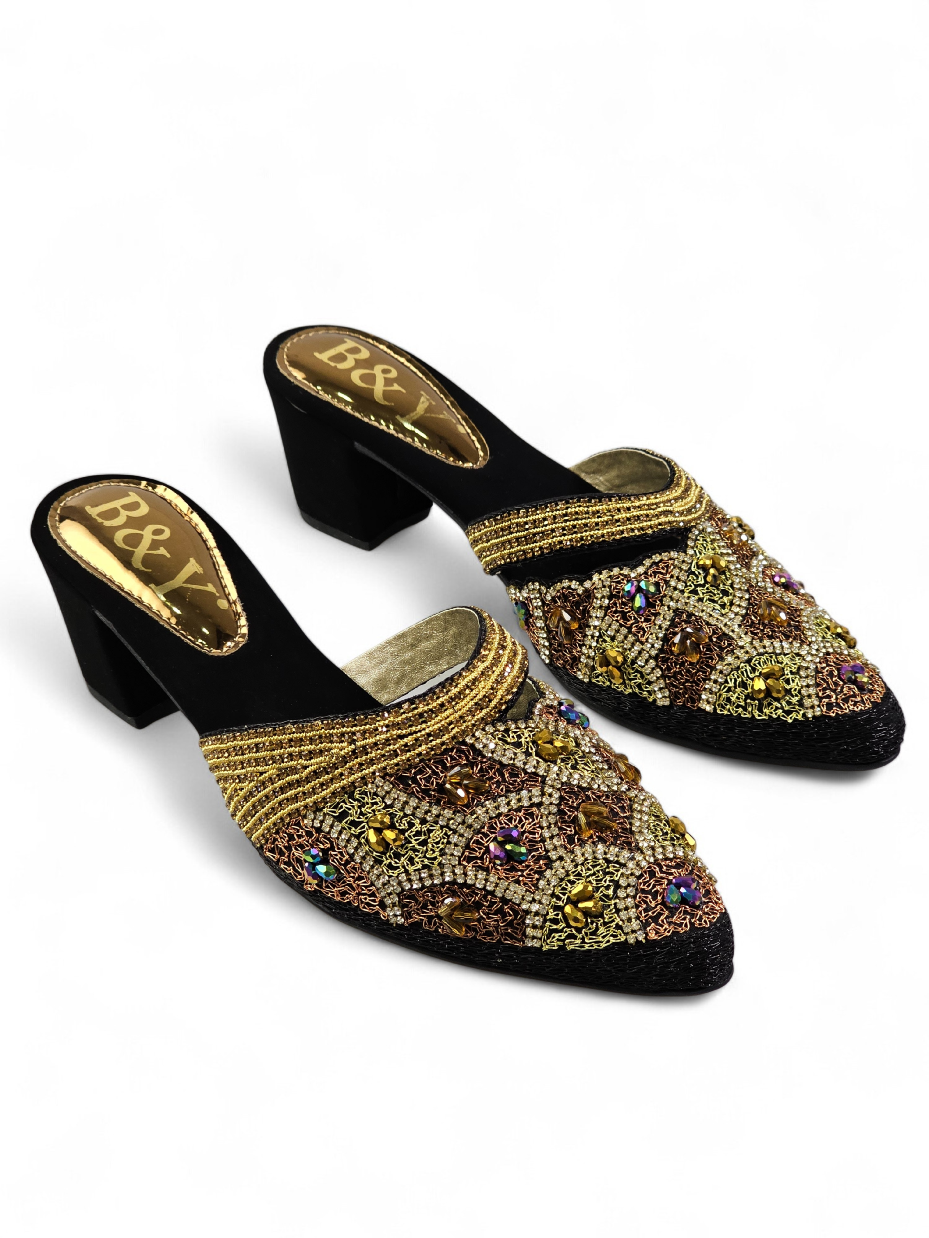 Mule 9505 Preto Salto Médio